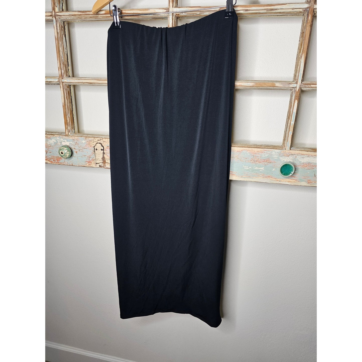 NWOT Black Knot Tied Maxi Skirt With Open Slit on Side Wild Fable Size XXL