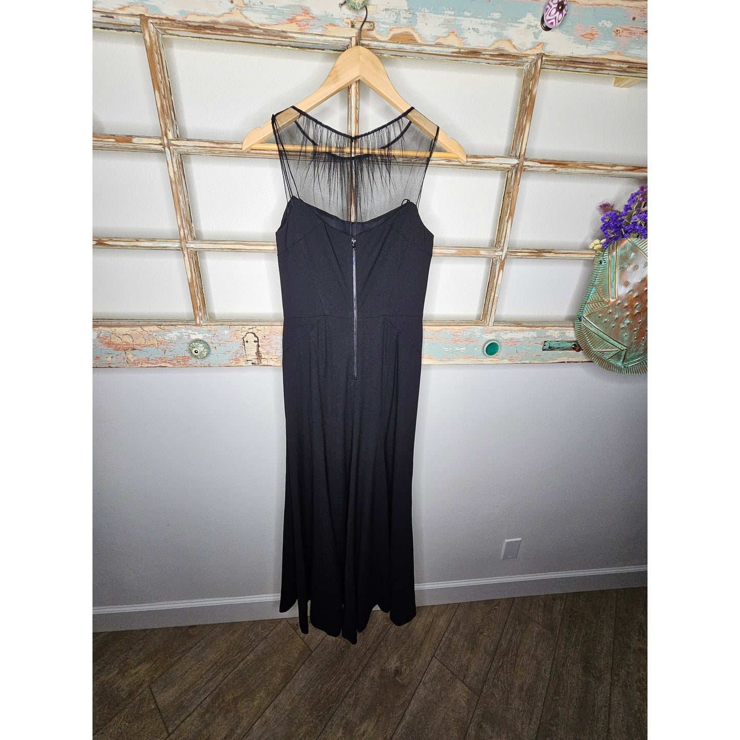 NWT Vera Wang Womens Illusion Yoke Sleeveless Dress Size 4