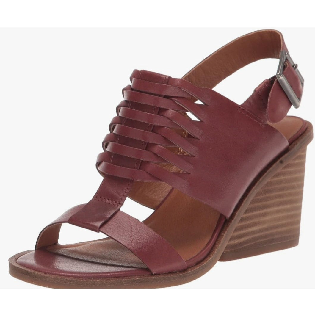 NWT Lucky Lemia Wedge Sandals in Brownstone color Ladies size 8.5