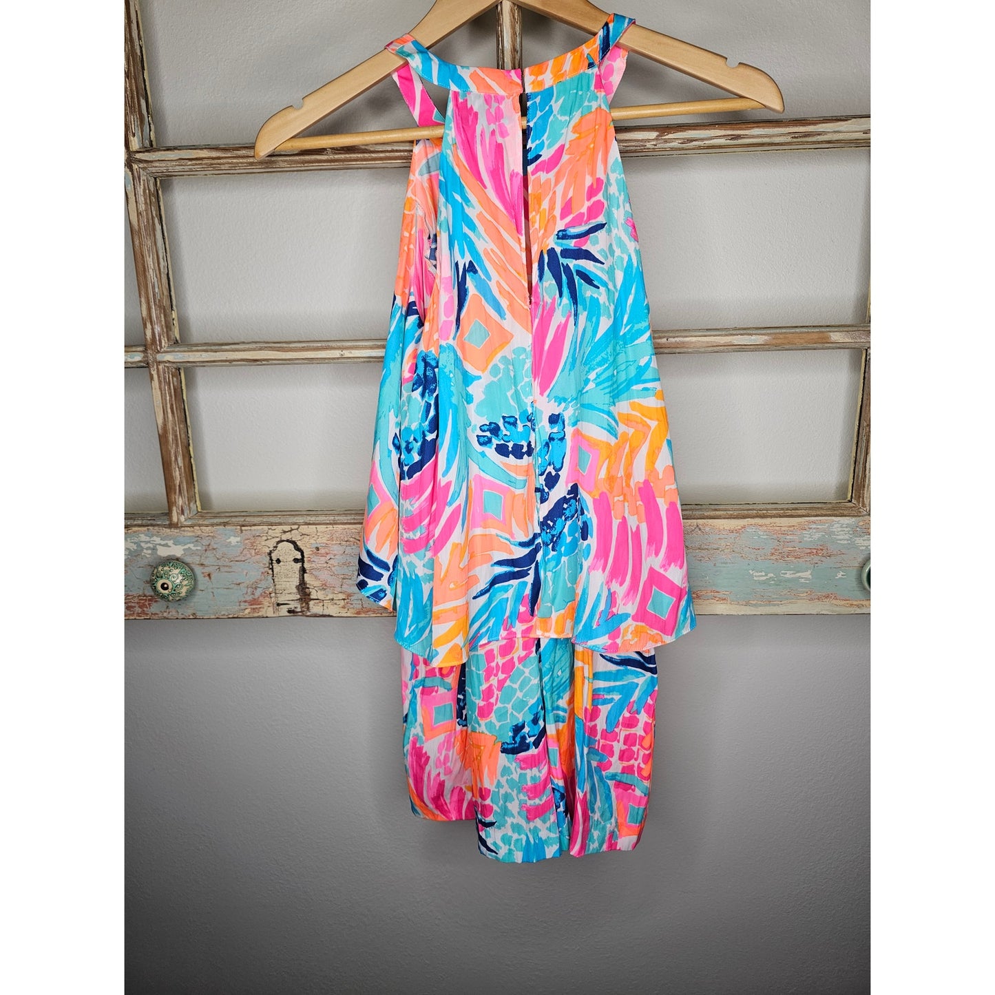 Lilly Pulitzer Edona Romper In Multi Boombay Smashed Ladies size 00