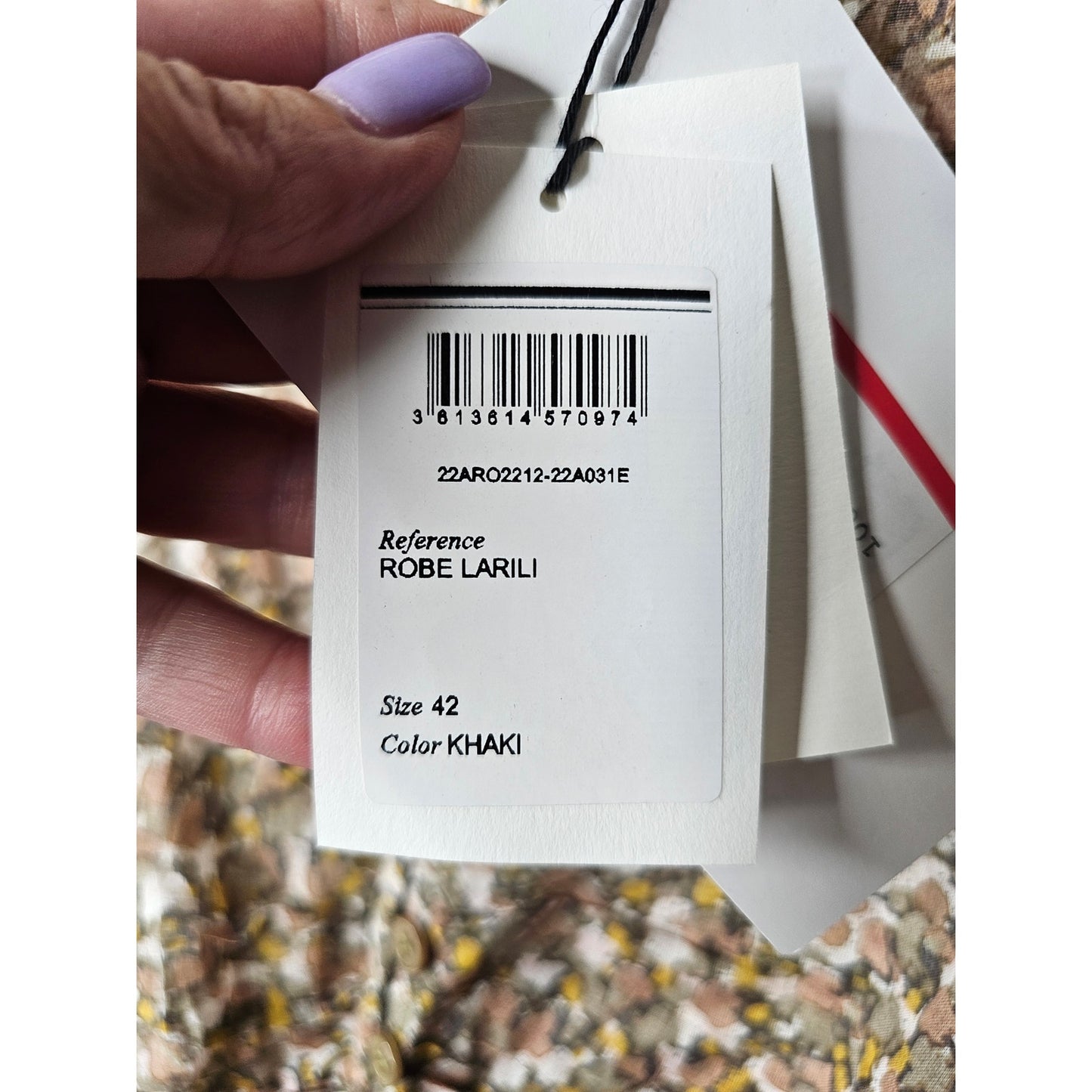 NWT Isabel Marant Etoile Women Lariji Khaki Floral Cotton Mini dress Size 42 / 10