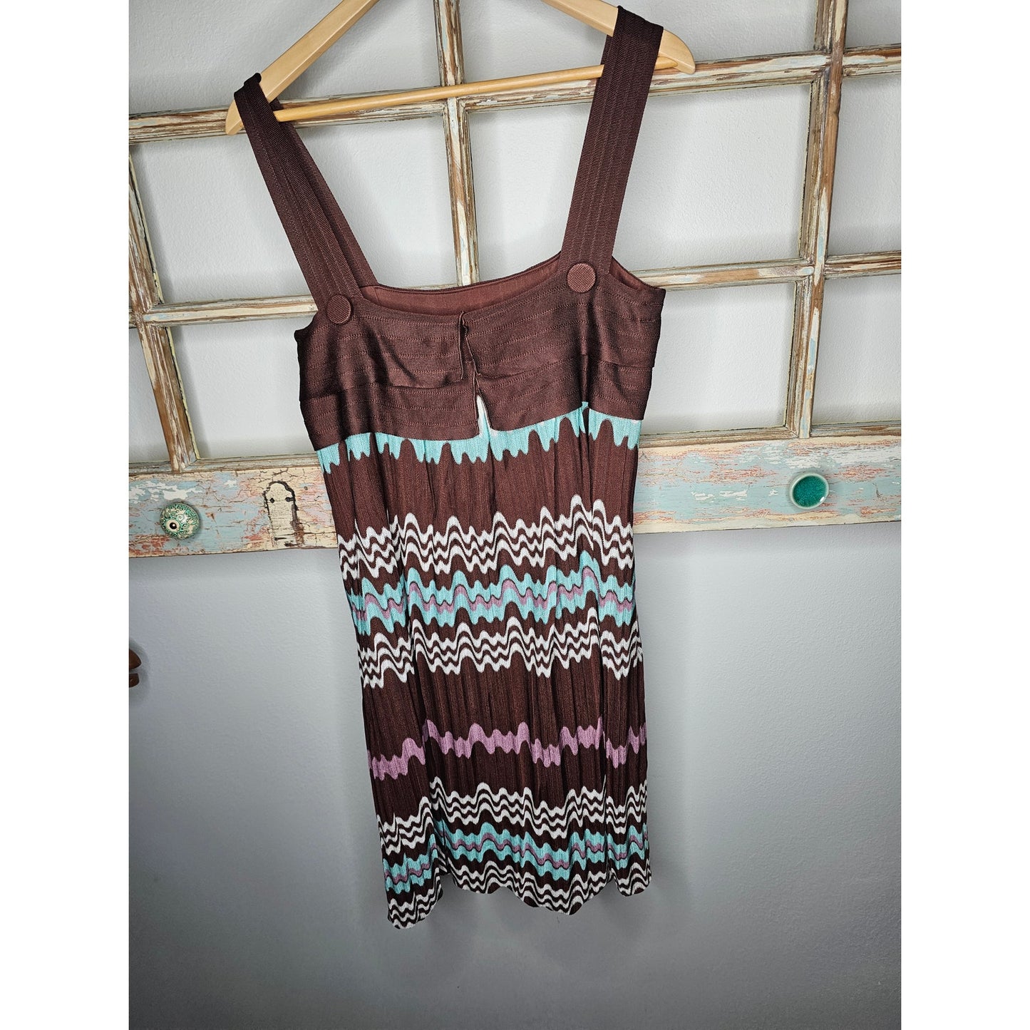 NWOT Y2K Missoni Italian made Sleeveless Knit Dress Ladies size 44 / 8