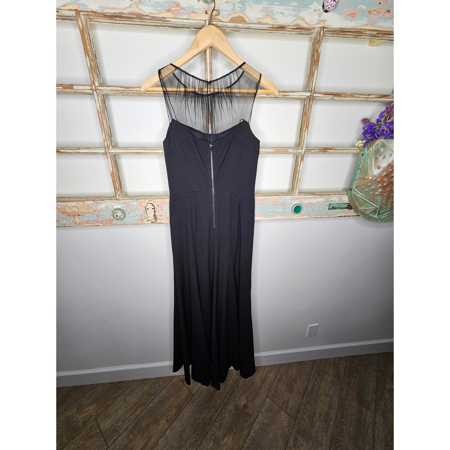 NWT Vera Wang Womens Illusion Yoke Sleeveless Dress Size 4