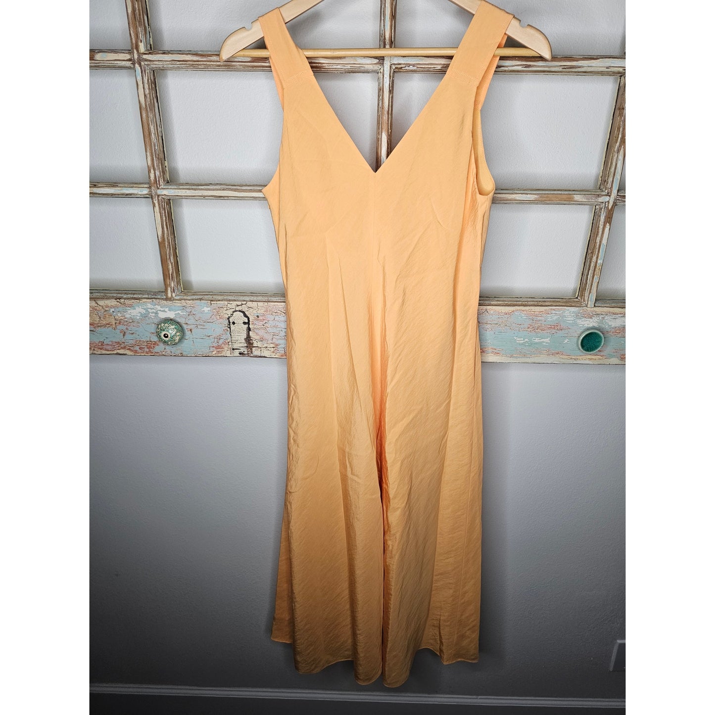 NWT VINCE Cloque lined Midi Dress In Sherbert ladies size Small