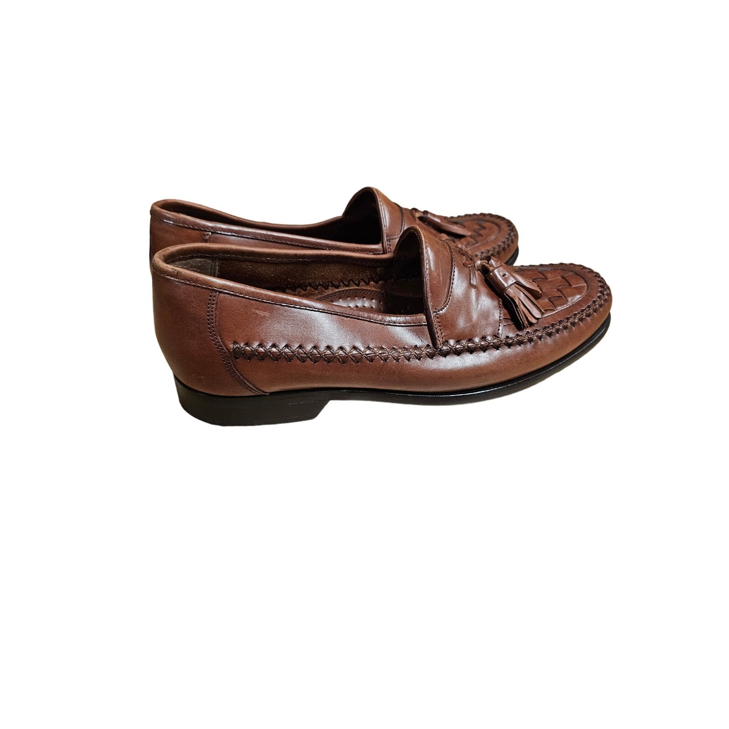 G.H. Bass & Co. Leather Tassel Slide On Loafers Men's Size 8.5