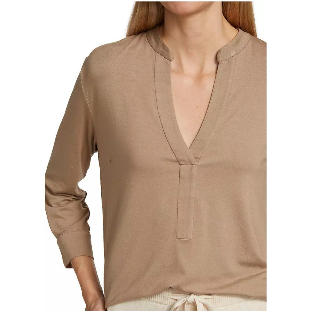 NWT Majestic Filatures Soft Touch Henley Top Lightweight Viscose Size 1 / XS