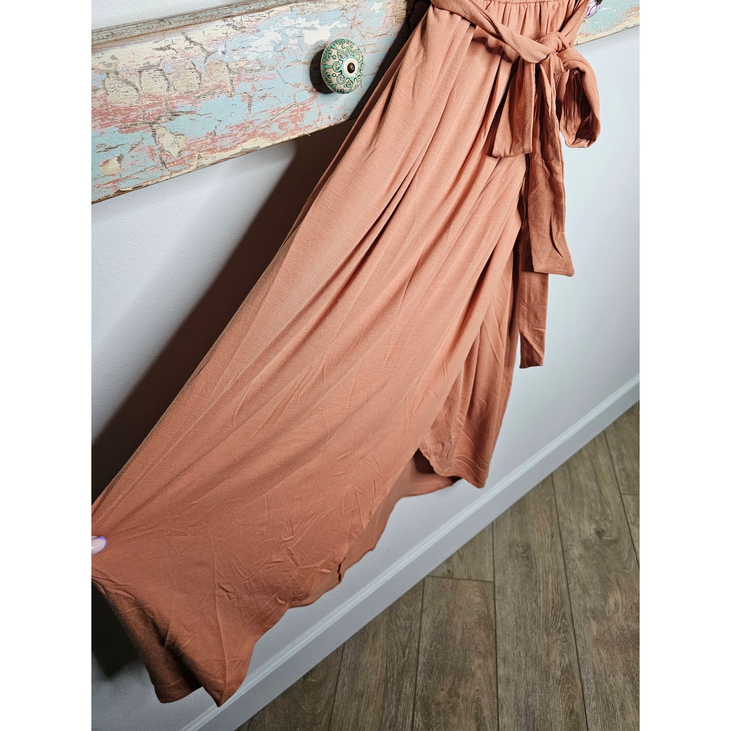 NEW Zenana Persian Orange Wrap Front Sleeveless Dress 14/16