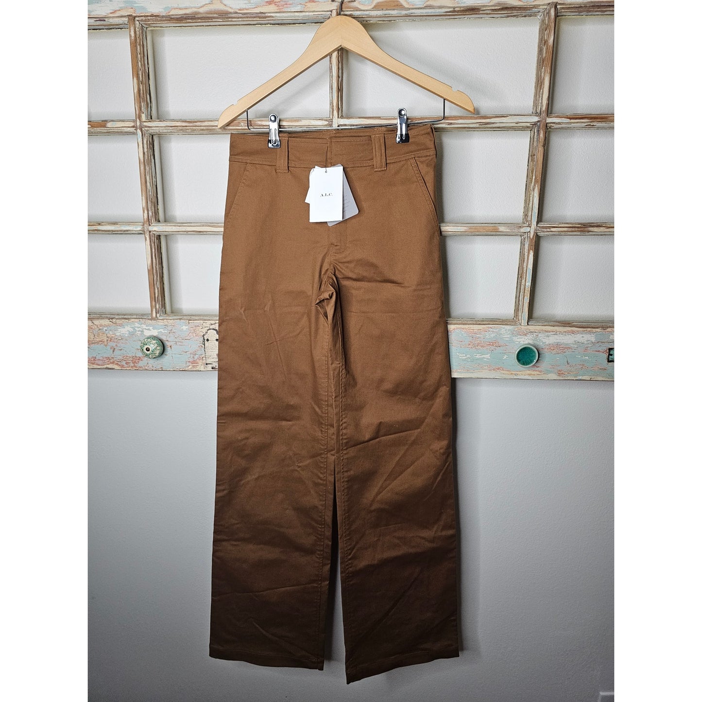NWT A.L.C. Lawrence Pants Wide Leg Pants in Terracotta Ladies size 0
