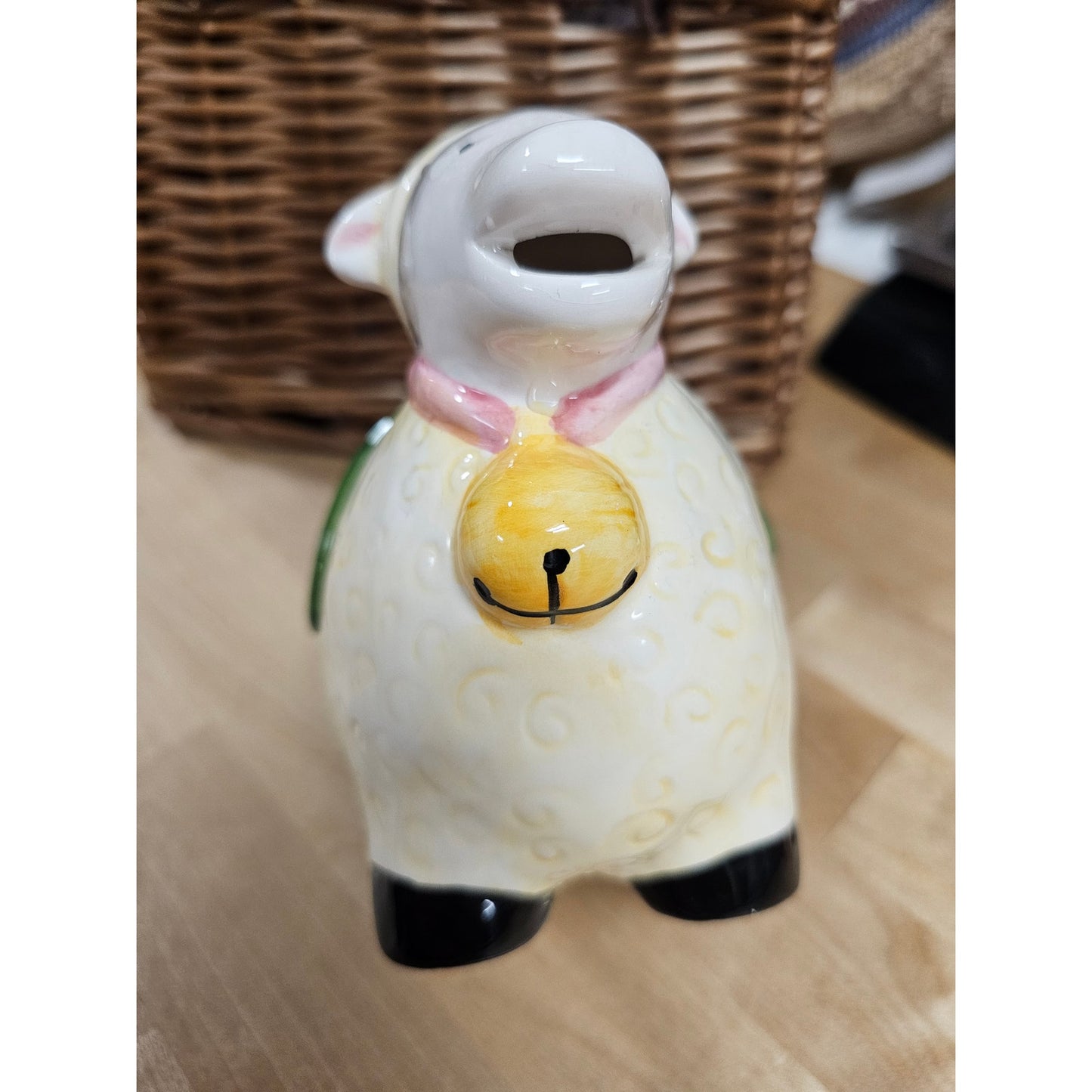 Vintage Ceramic Sheep Lamb Creamer / Pen Holder / Planter