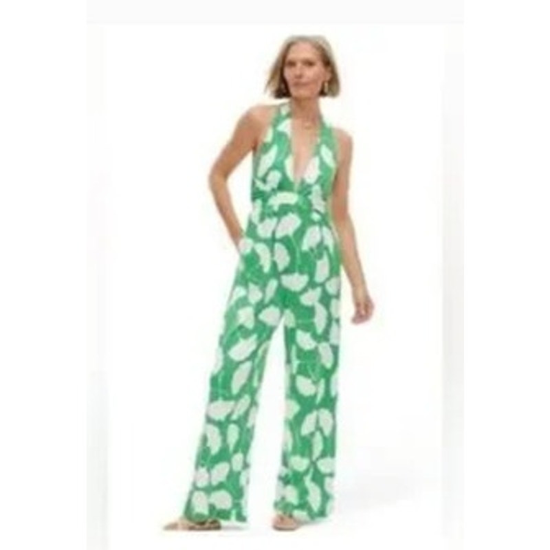 NWT Diane Von Furstenberg Target Halter Jumpsuit Size XXS