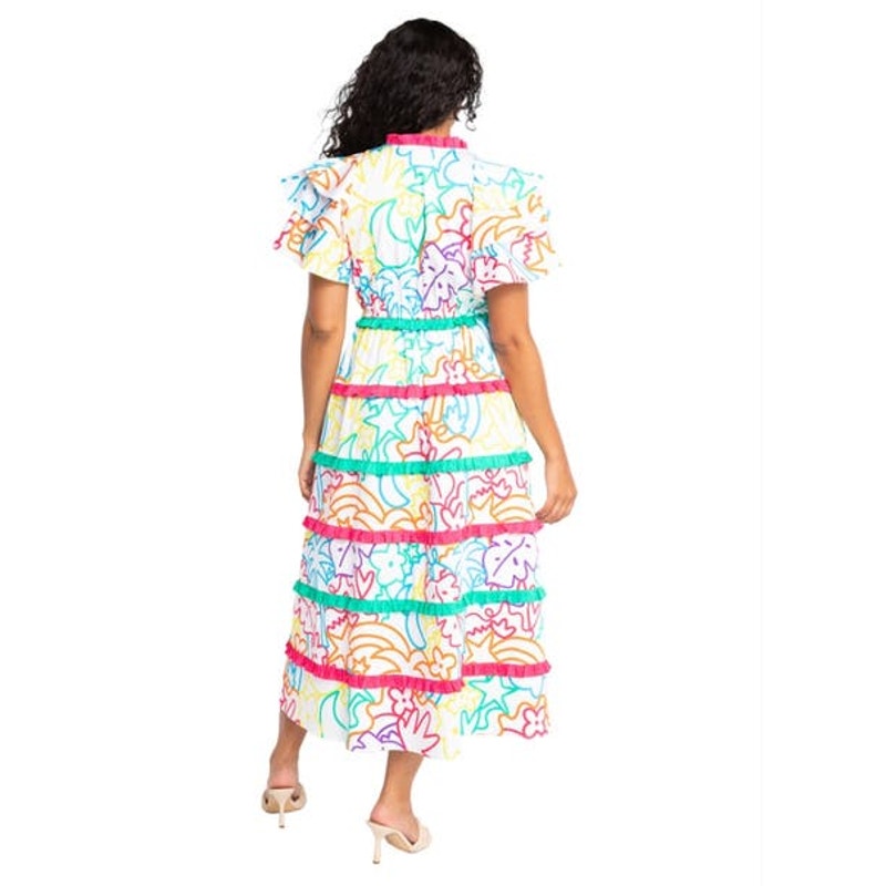 NWT Alden Adair Yasmin Dress in Oasis Midi Style Ladies Size Medium