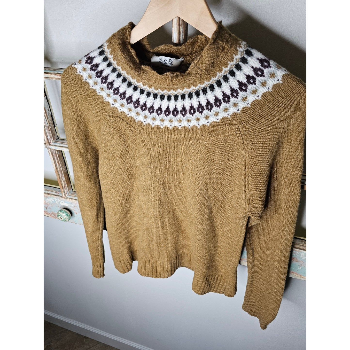 Sea New York Fair Isle Wool Sweater Ladies Size Small
