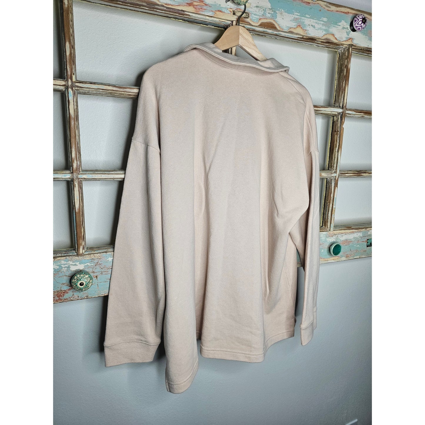 Madewell Cotton-Hemp Oversized collared Sweatshirt Ladies size 1X