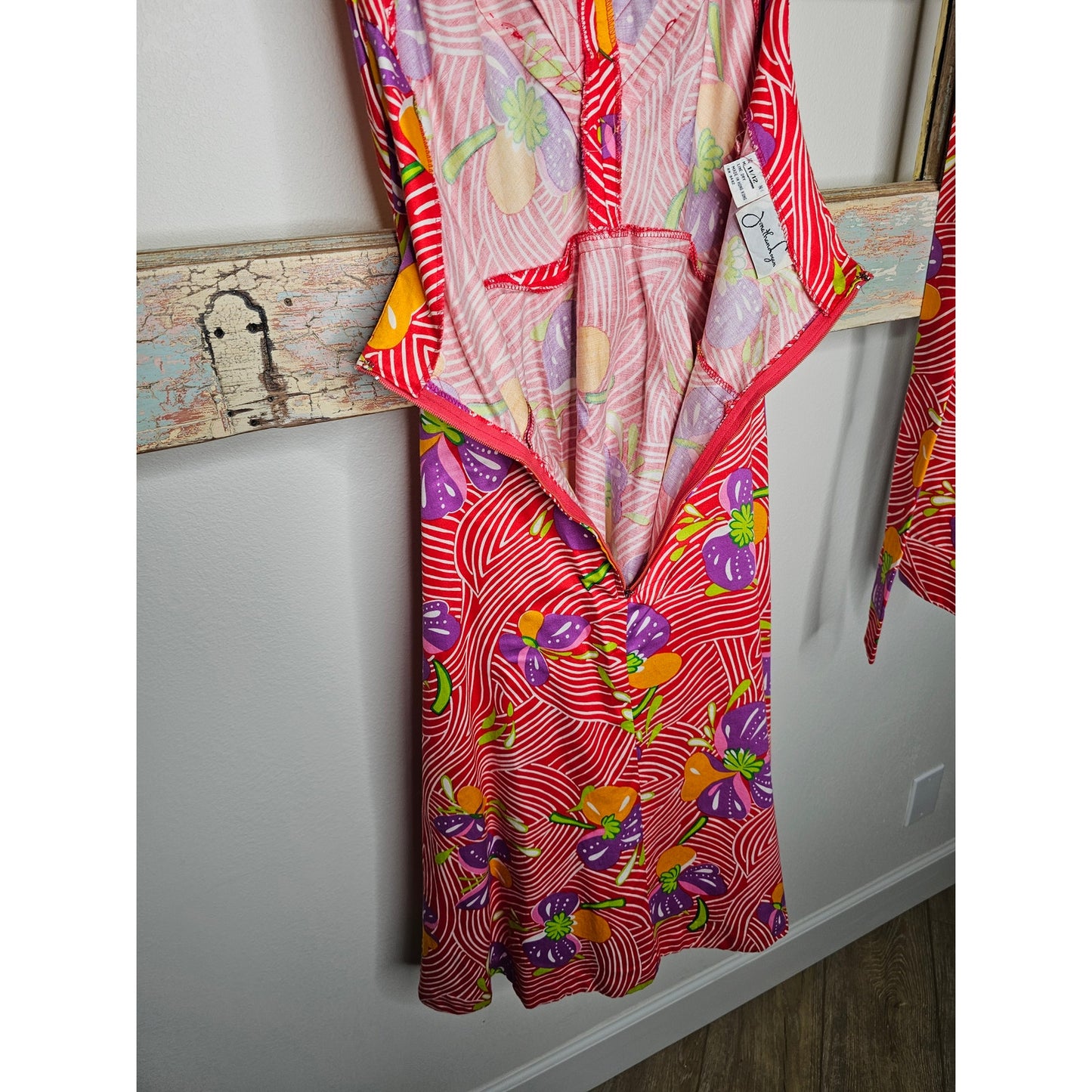 Vintage Jonathan Logan Fit & Flare Sleeveless Midi Dress size 12