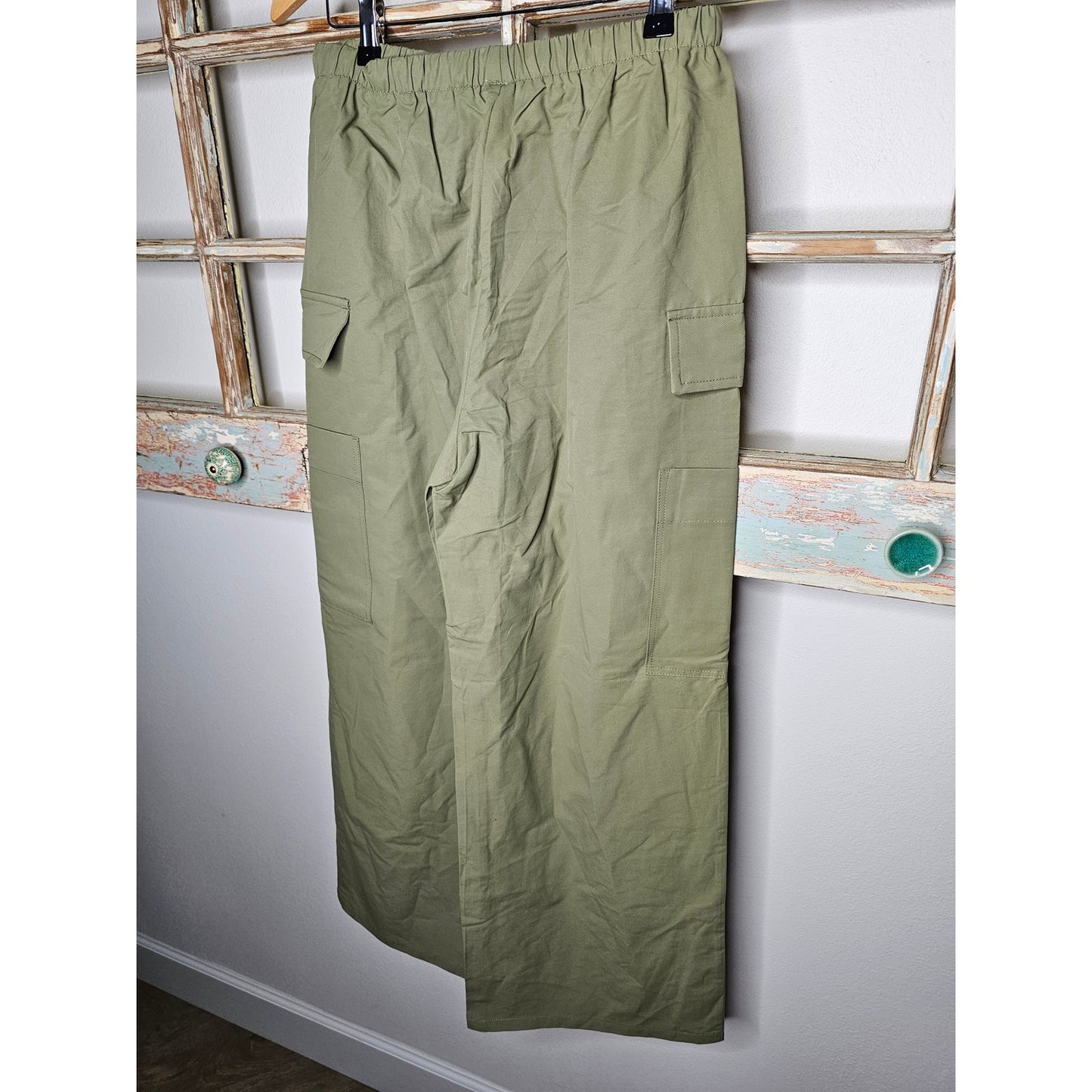 NWT Cider Cargo Pocket Wide Leg Trousers Ladies Size Medium
