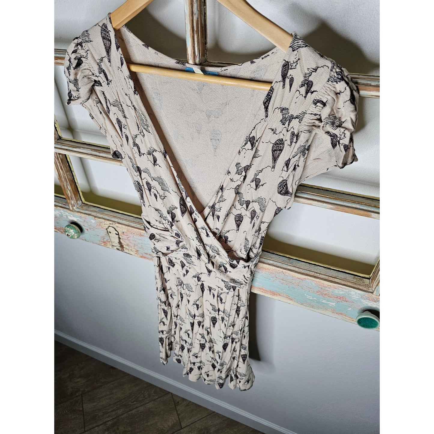 Anthropologie Leifnotes Womens Hot Air Balloons Dress Ladies size XS