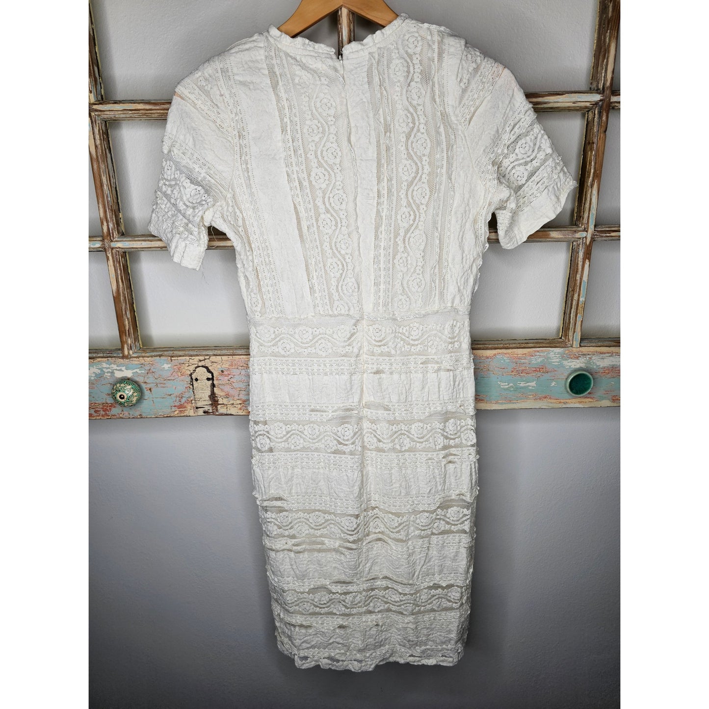 NWT Bebe Strappy Corset Style Dress with Lace Ladies size Small