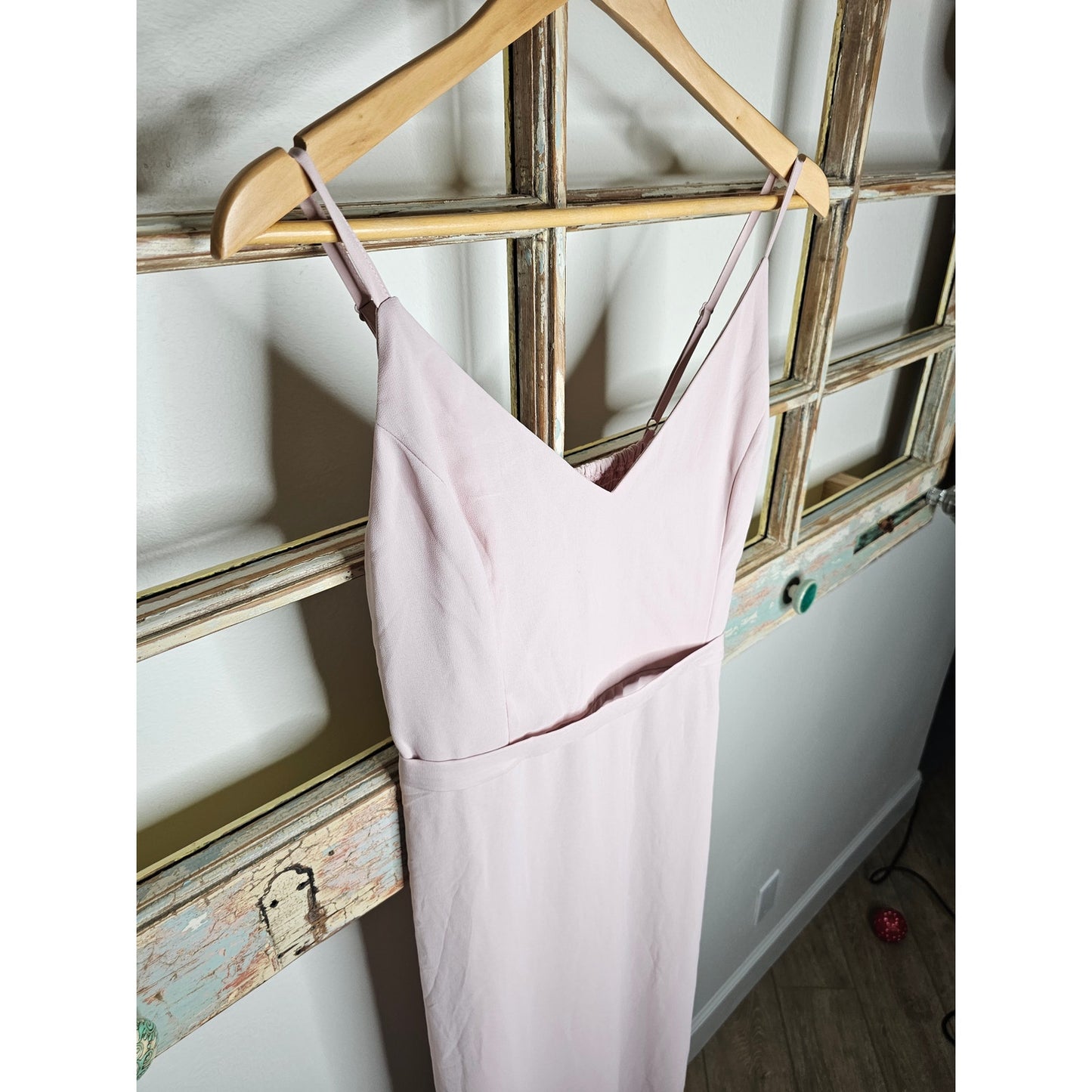 NWT Little Mistress Blush Colored Bridesmaids Dress Size 10