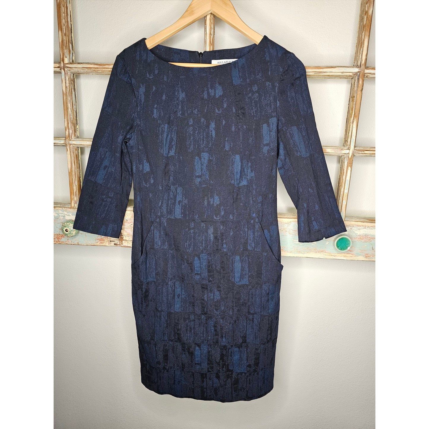 MM. Lafleur Women's Etsuko Sheath blue/black size 6
