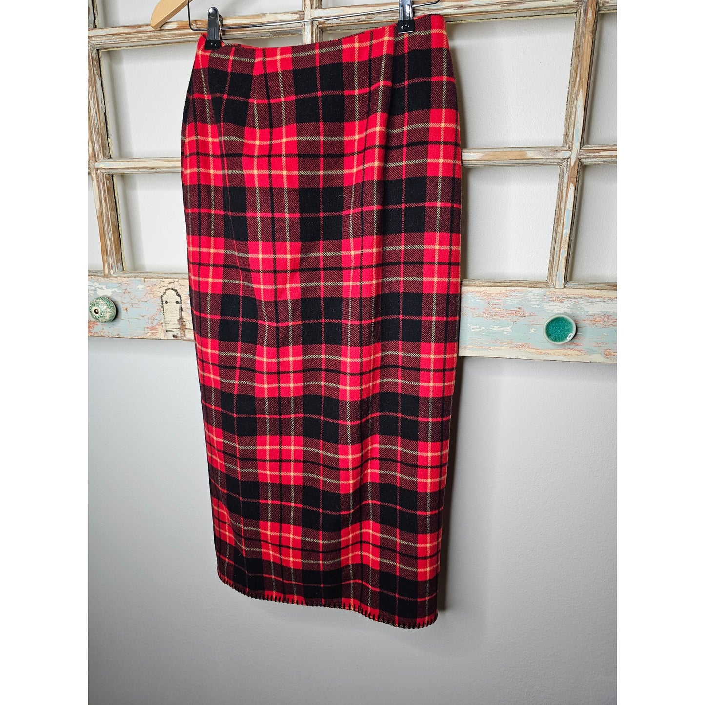 Vintage Gap Straight Wool Midi Wrap Skirt Ladies size 8