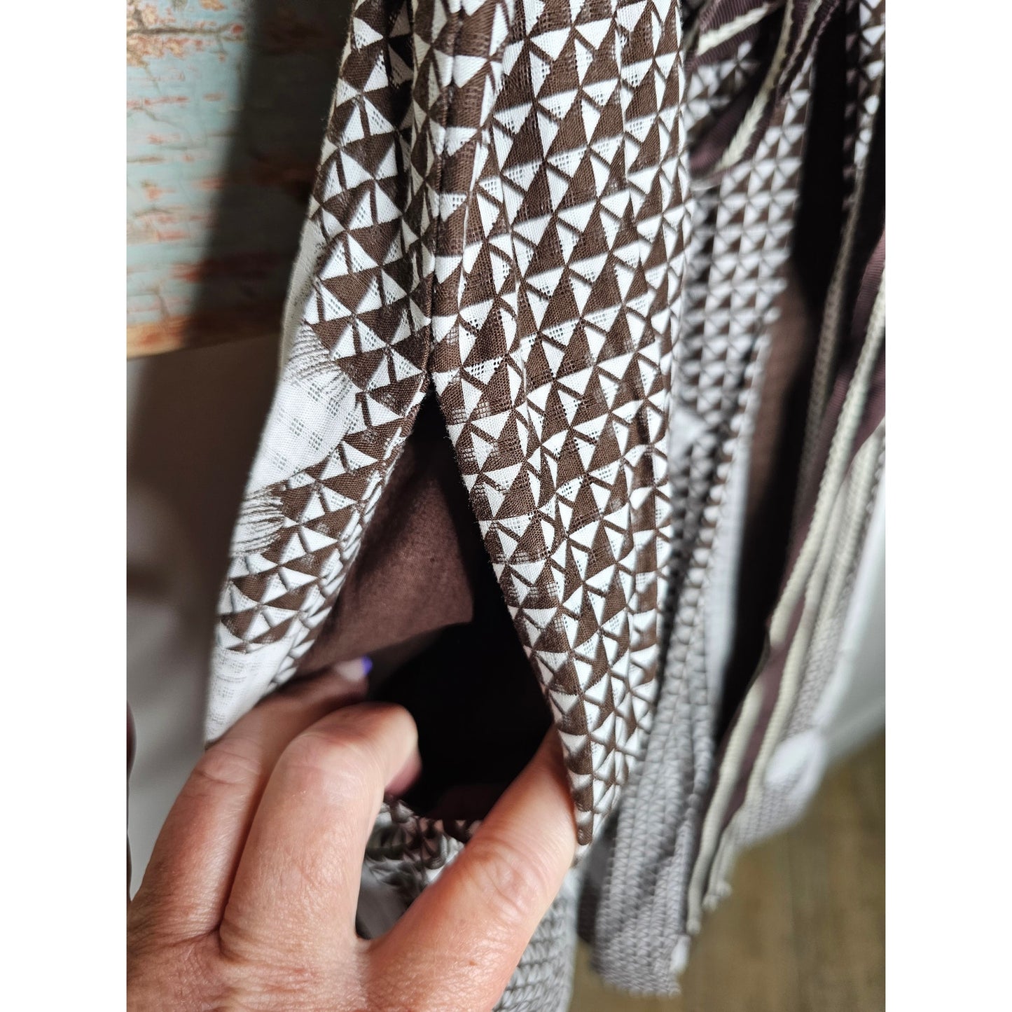 Anthropologie Edme & Esylite's Annona Dress Brown/White Bow Dress size 2