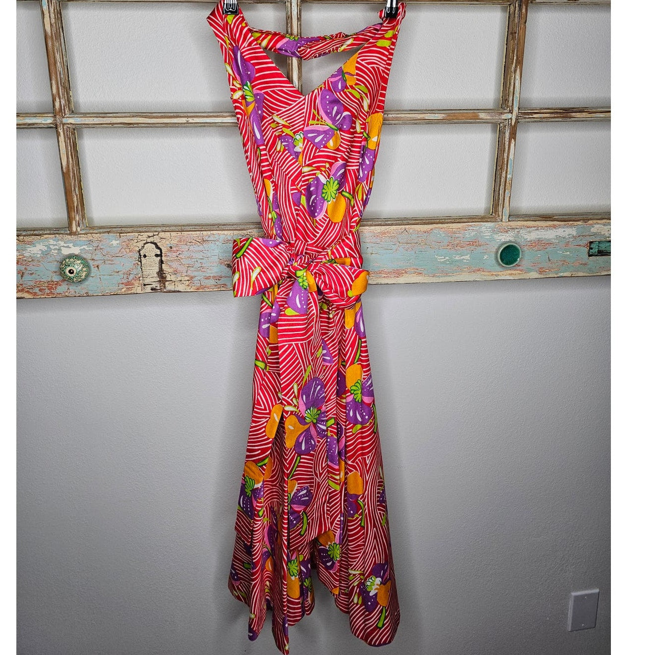 Vintage Jonathan Logan Fit & Flare Sleeveless Midi Dress size 12
