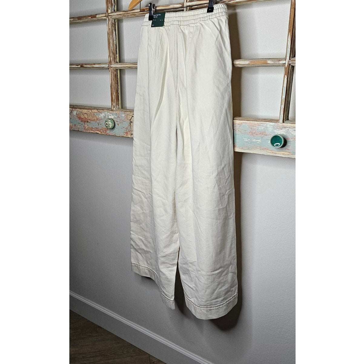 NWT Wide Leg Denim Ecru Pants / Jeans Ladies size XS