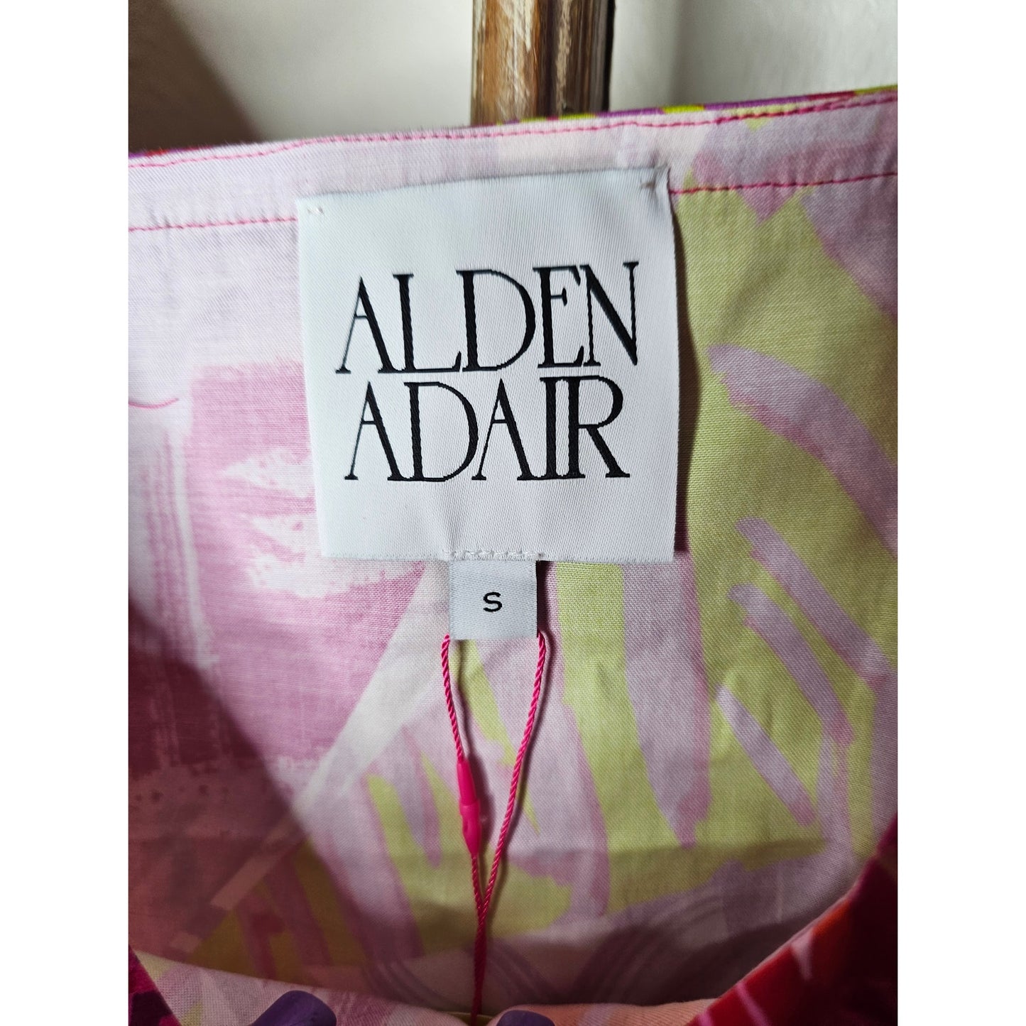 NWT Alden Adair Emma Dress in Crazy Crush Cotton Size Small