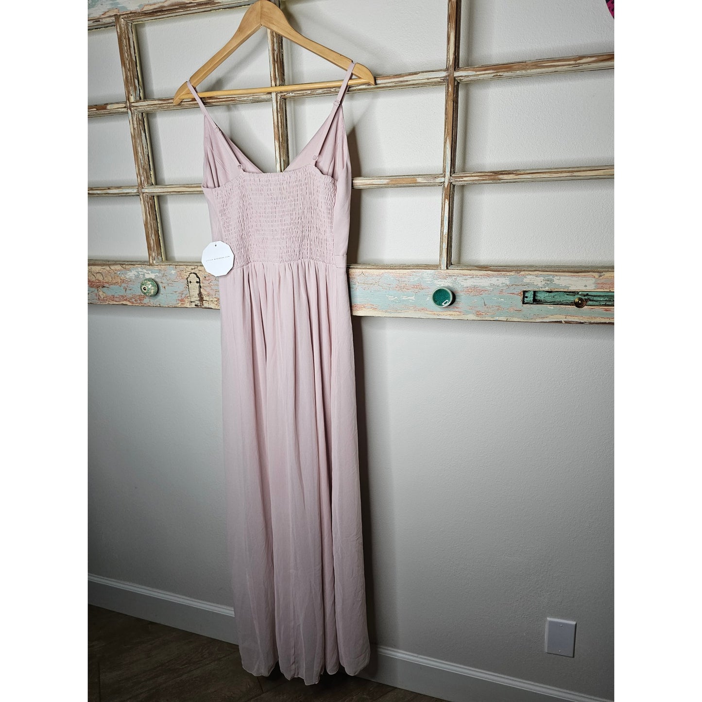 NWT Little Mistress Blush Colored Bridesmaids Dress Size 10