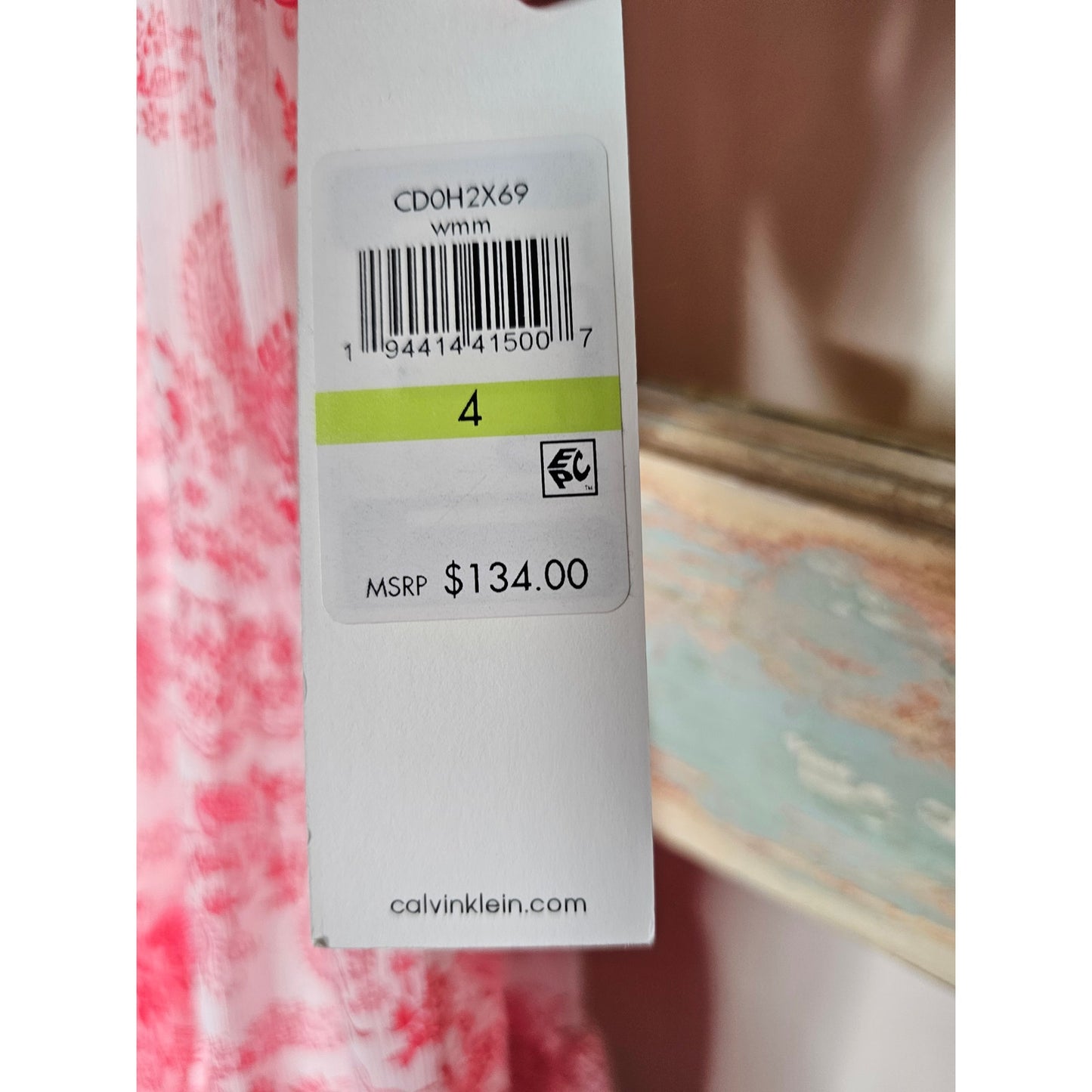 NWT Printed Mock Neck Sleeveless Babydoll Dress size 4