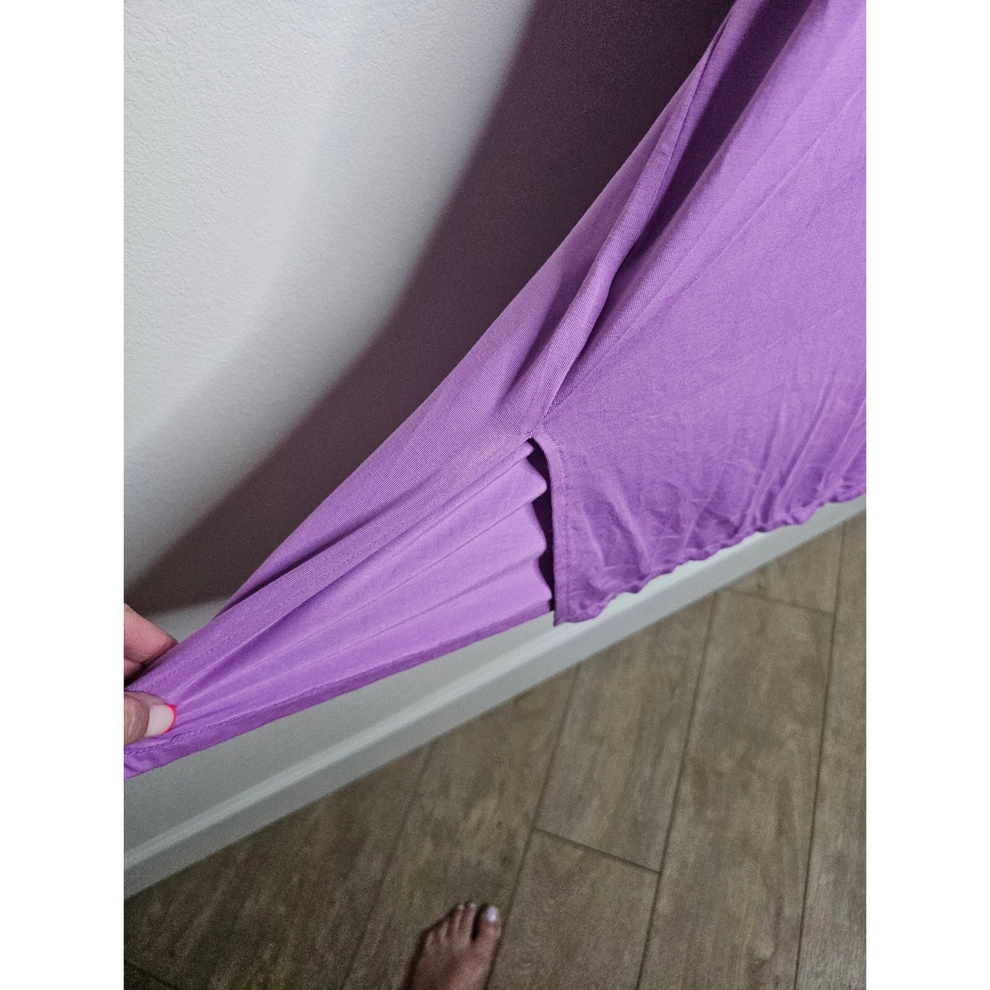 NWOT Ava & Viv Purple Kaftan Side Slits / Pockets Ladies size 2x