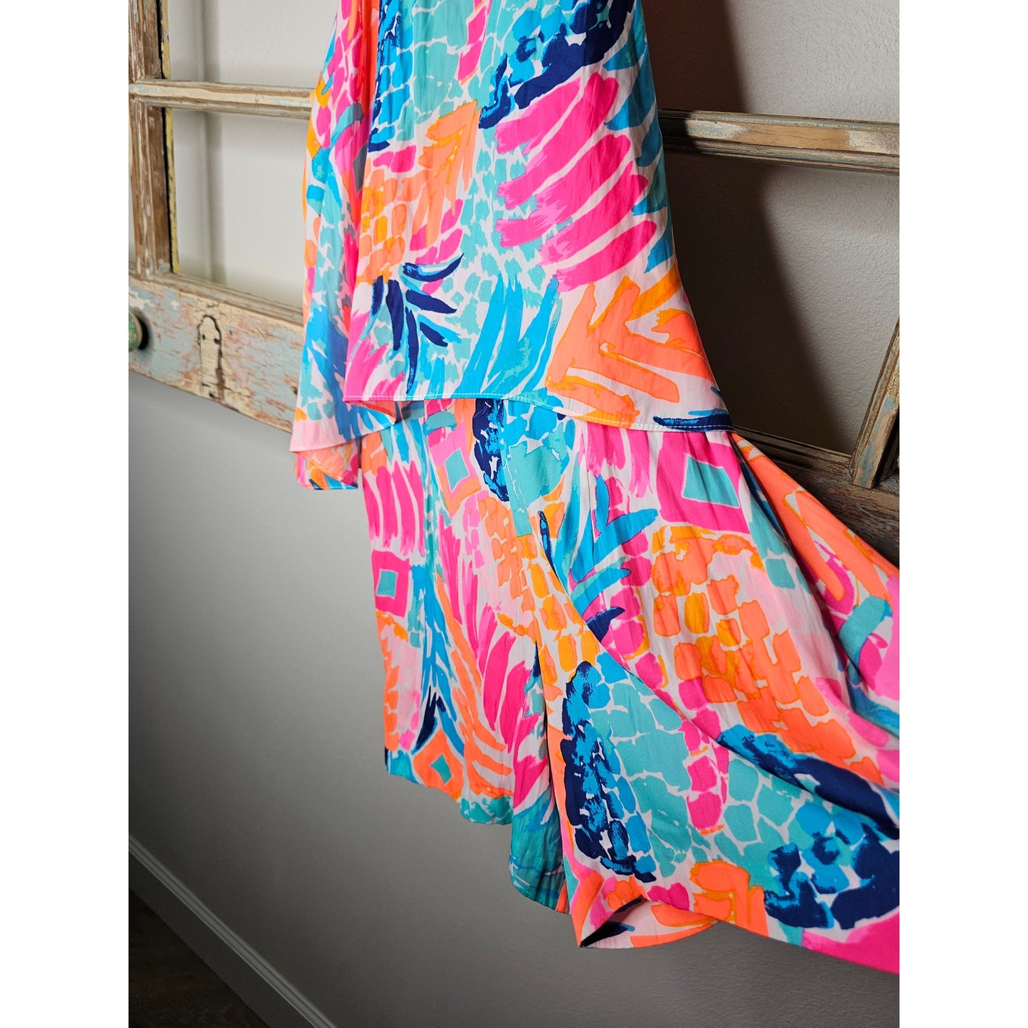 Lilly Pulitzer Edona Romper In Multi Boombay Smashed Ladies size 00