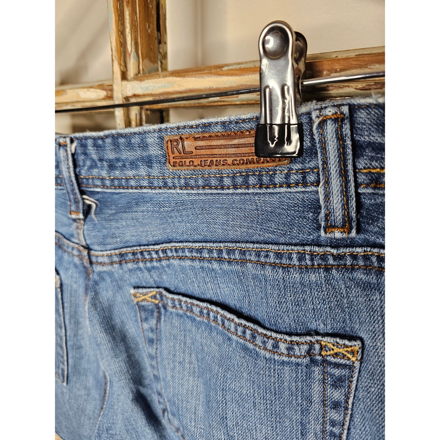 Ralph Lauren Blue Medium Wash Denim Shorts Size 6