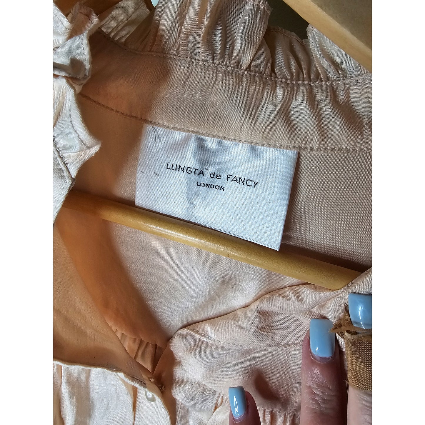 Lungta De Fancy London Button Up Blouse Italian Made Ladies size 6