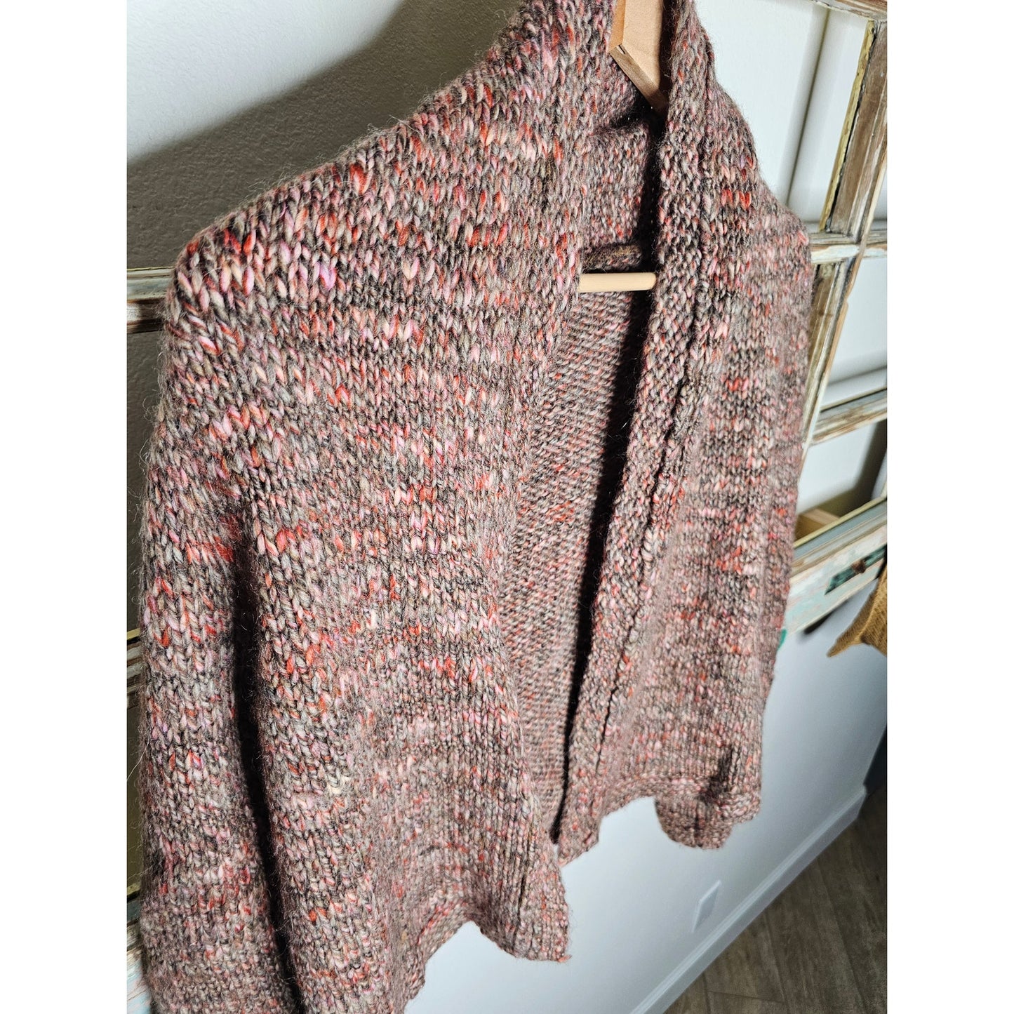 J. Jill Italian Yarn Shawl Neck Shorter Open Cardigan Ladies size Small