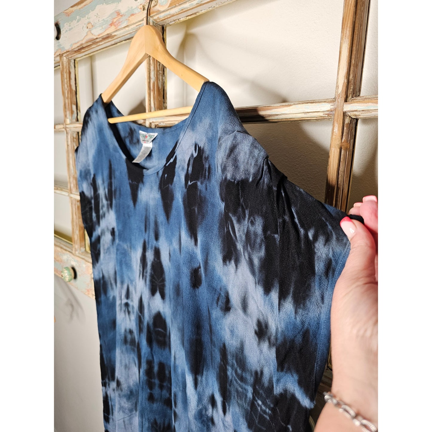 Hard Tail Batik Tie Dye Asymmetrical Ladies Medium Boho Dress