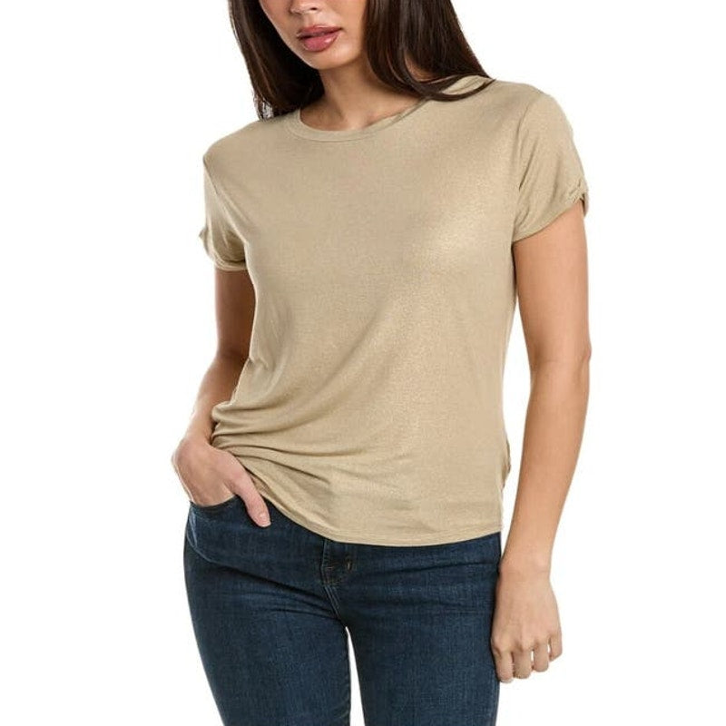 NWT Majestic Filature Deluxe Gold T-Shirt Soft Touch Ladies Size 1 / XS