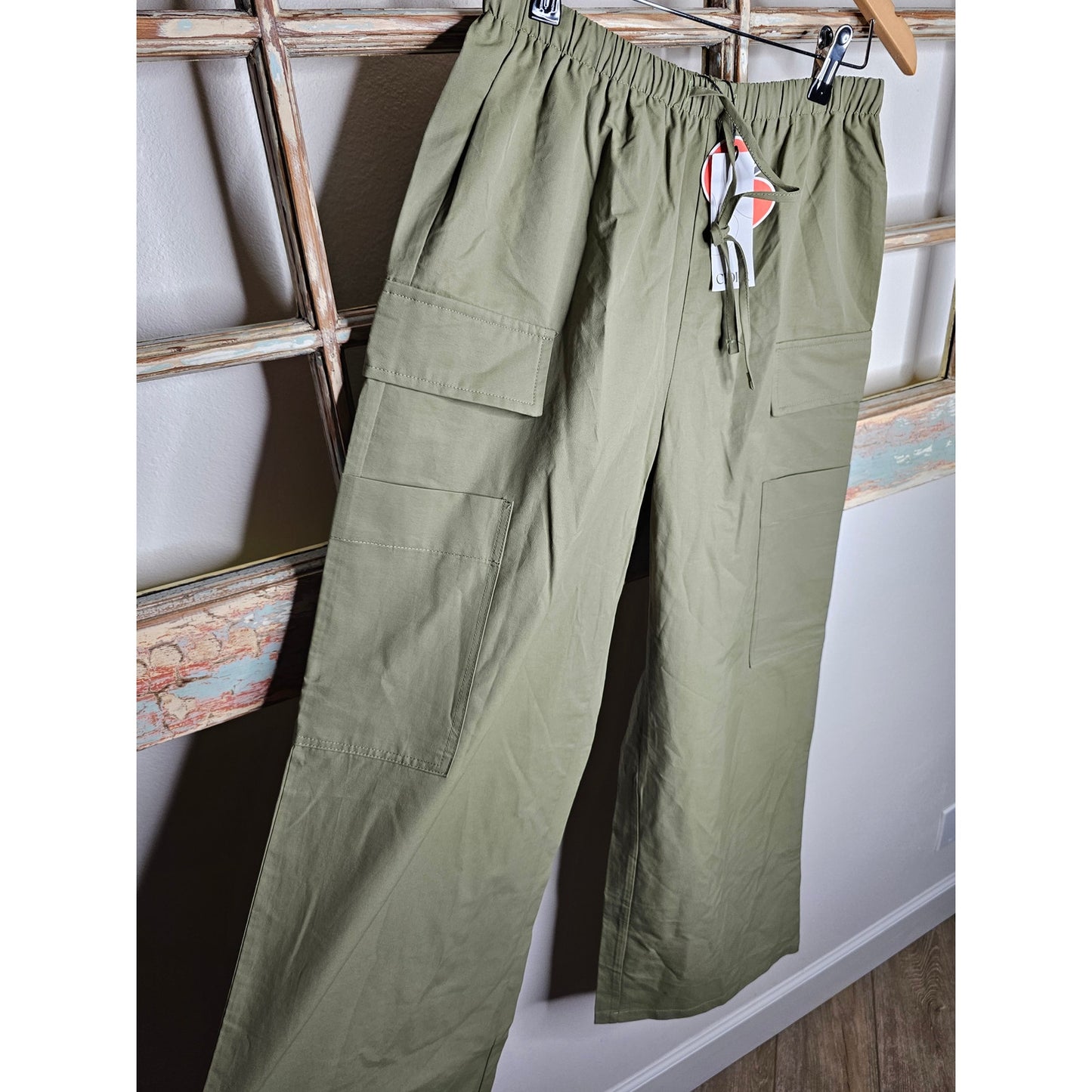 NWT Cider Cargo Pocket Wide Leg Trousers Ladies Size Medium