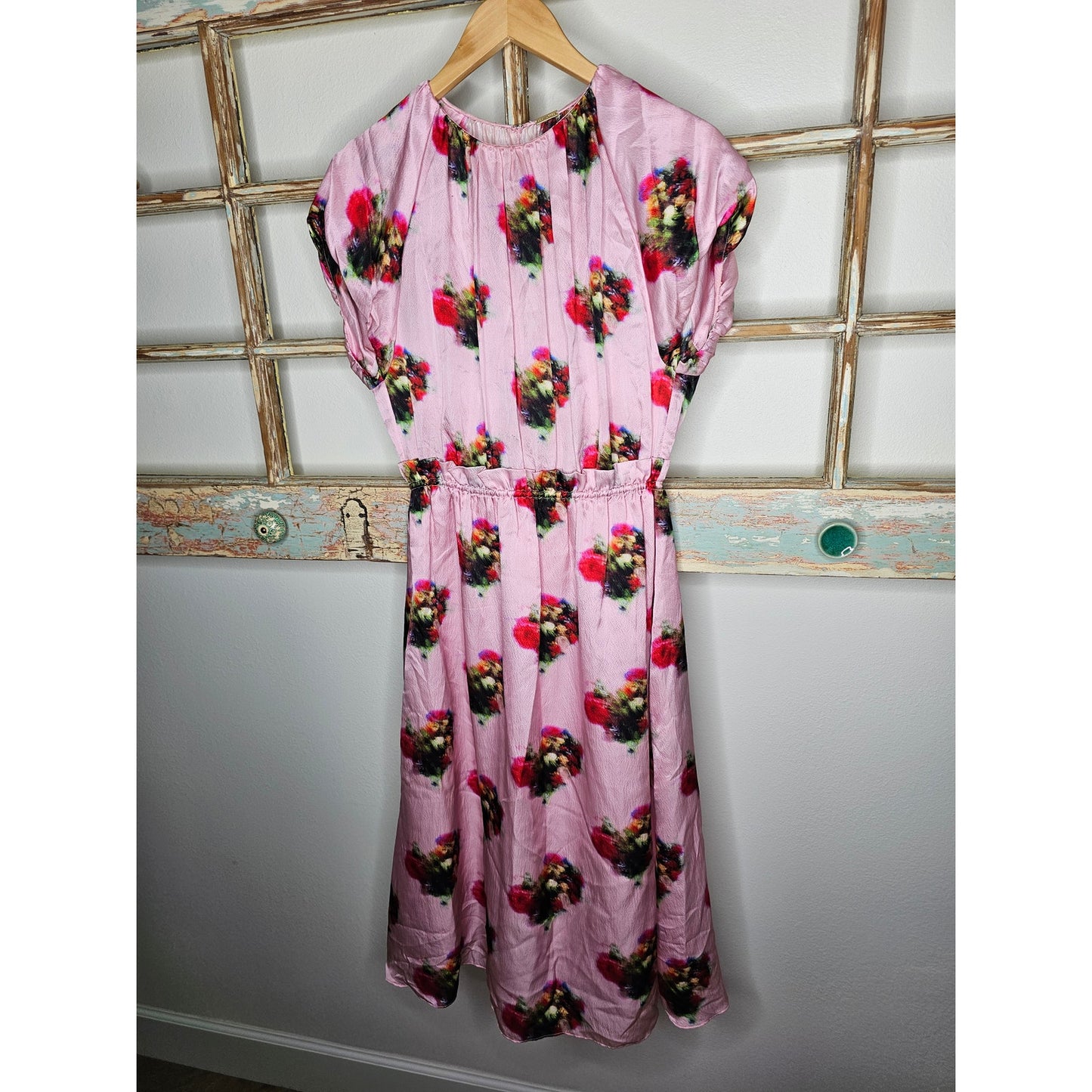NWT Adam Lippes Floral Silk Midi Dress Ladies Size 0