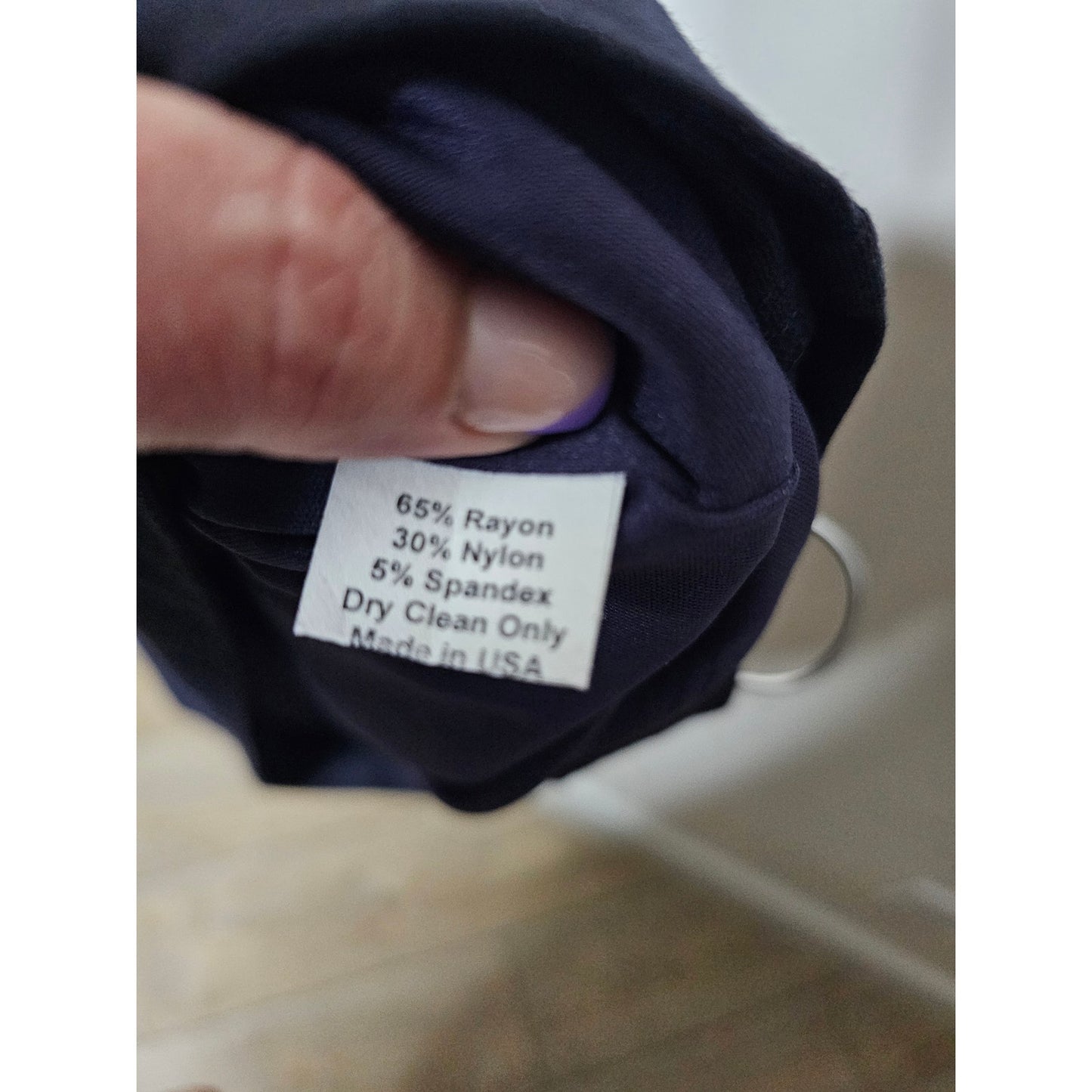 Eva Franco Halter Navy/ White Cocktail Dress Self Tie Belt Size 0