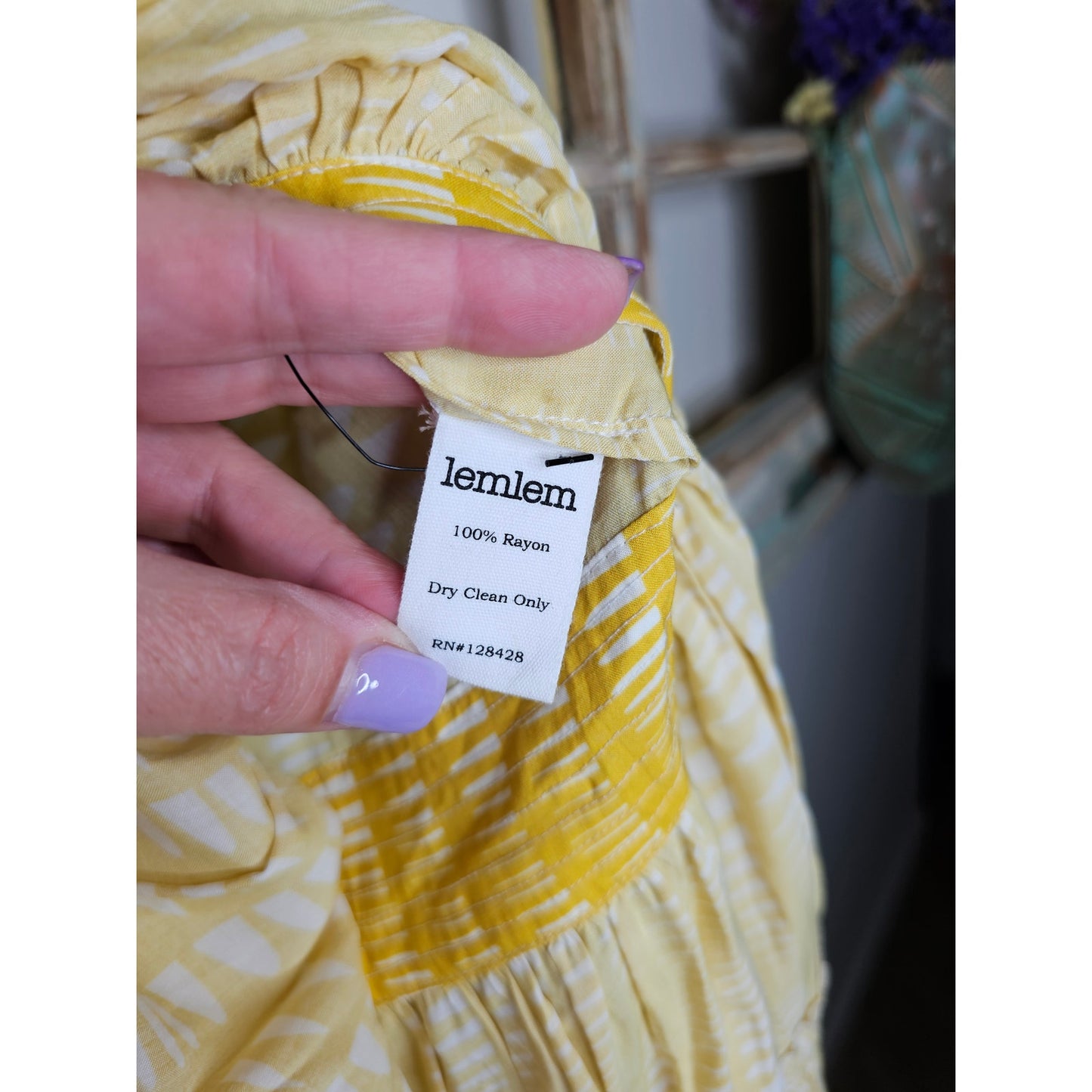 NWT Lemlem Flutter Sleeve Tiered Dress Size Small