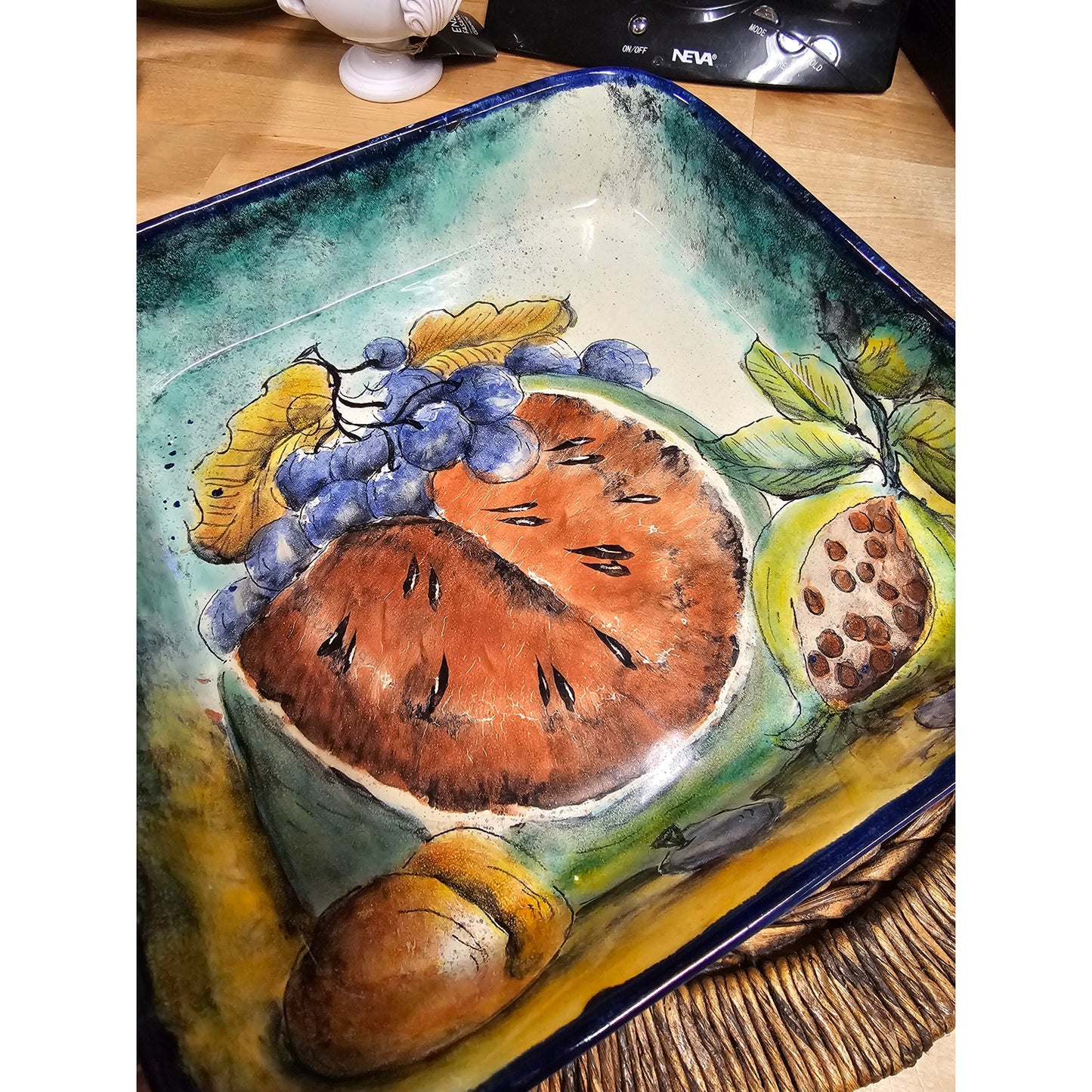 Mayolica Santa Rosa Guanajuato Mexico Pottery Fruit Watermelon ART