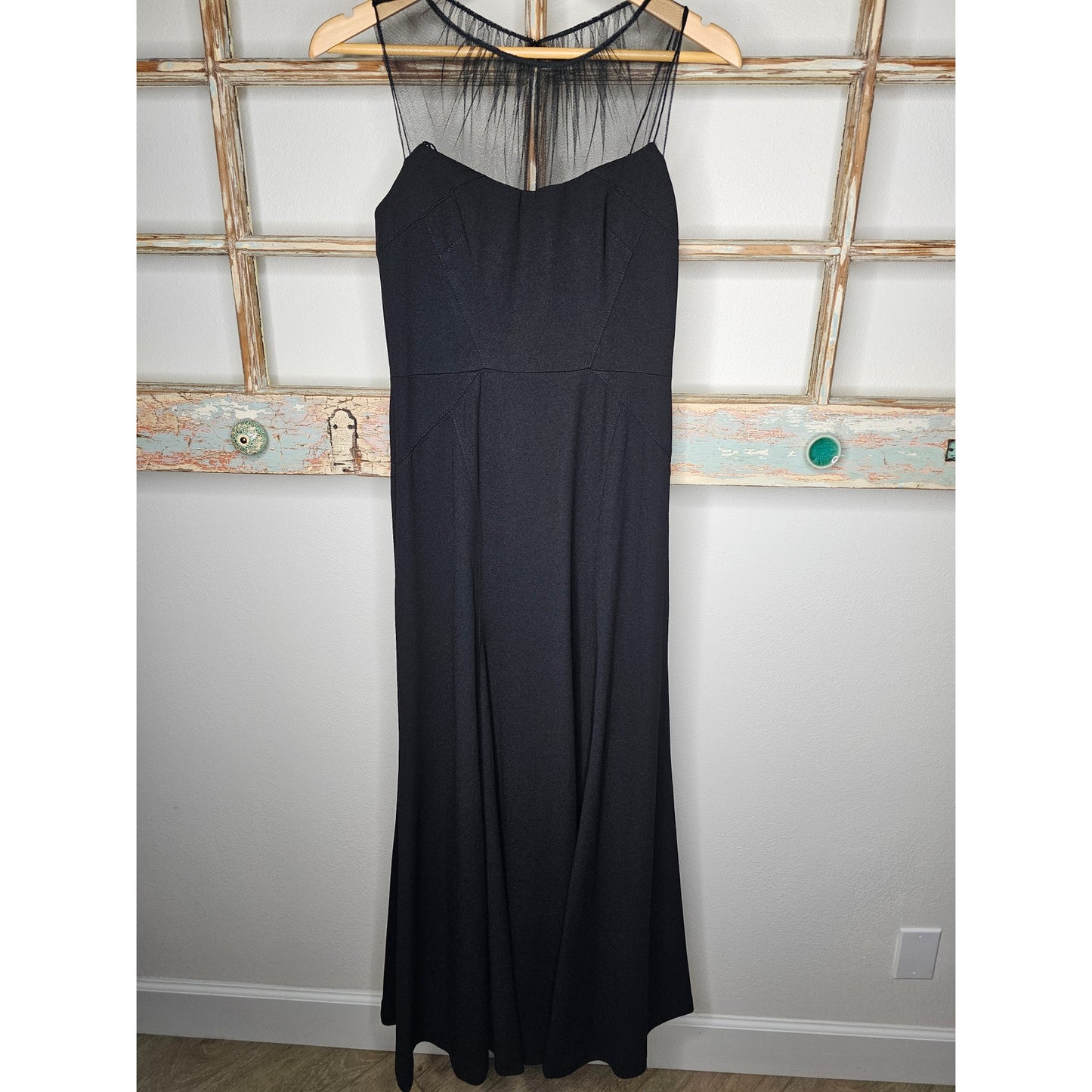 NWT Vera Wang Womens Illusion Yoke Sleeveless Dress Size 4