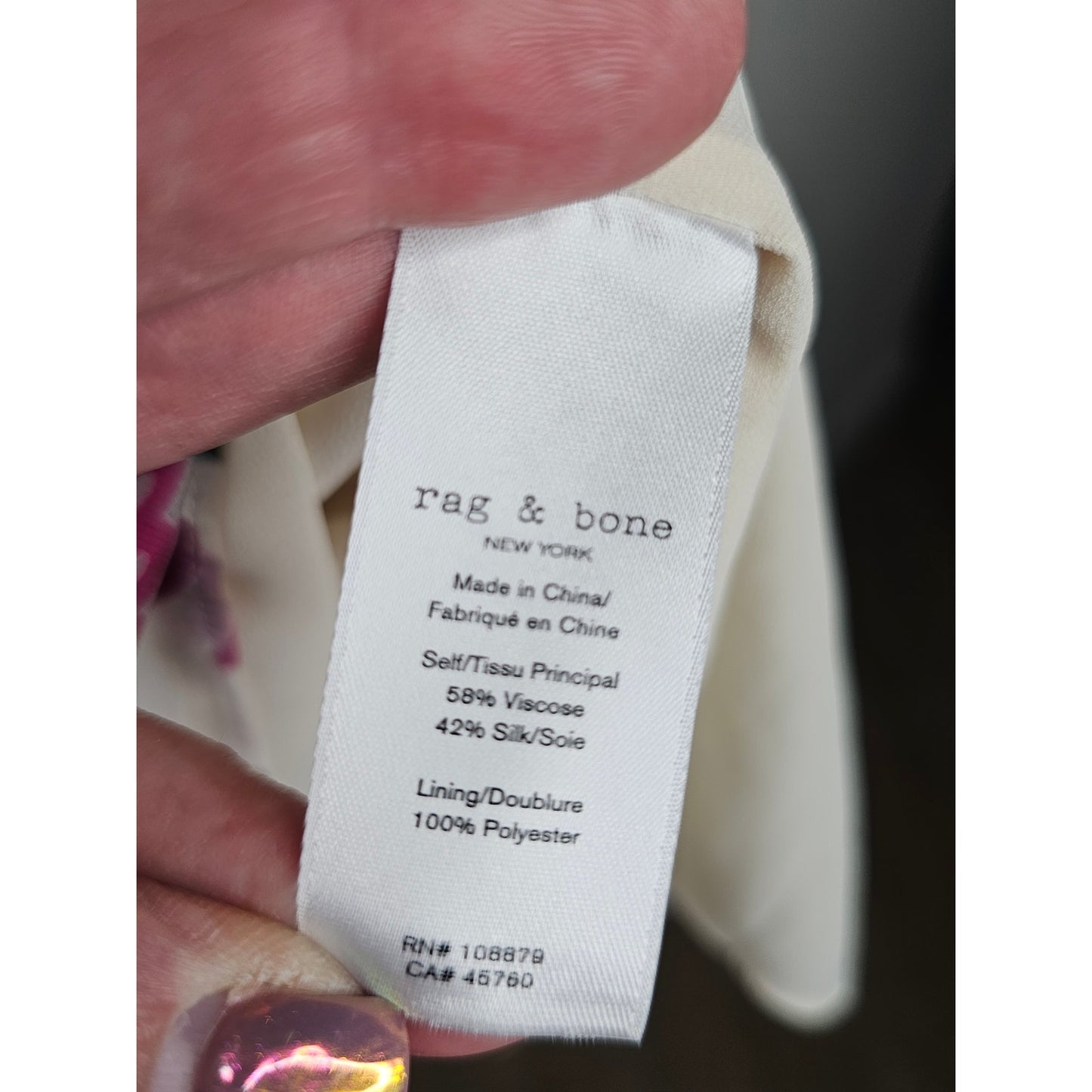 NWOT Rag & Bone Bailey Silk Blend Mini Floral Sleeveless Dress size Medium