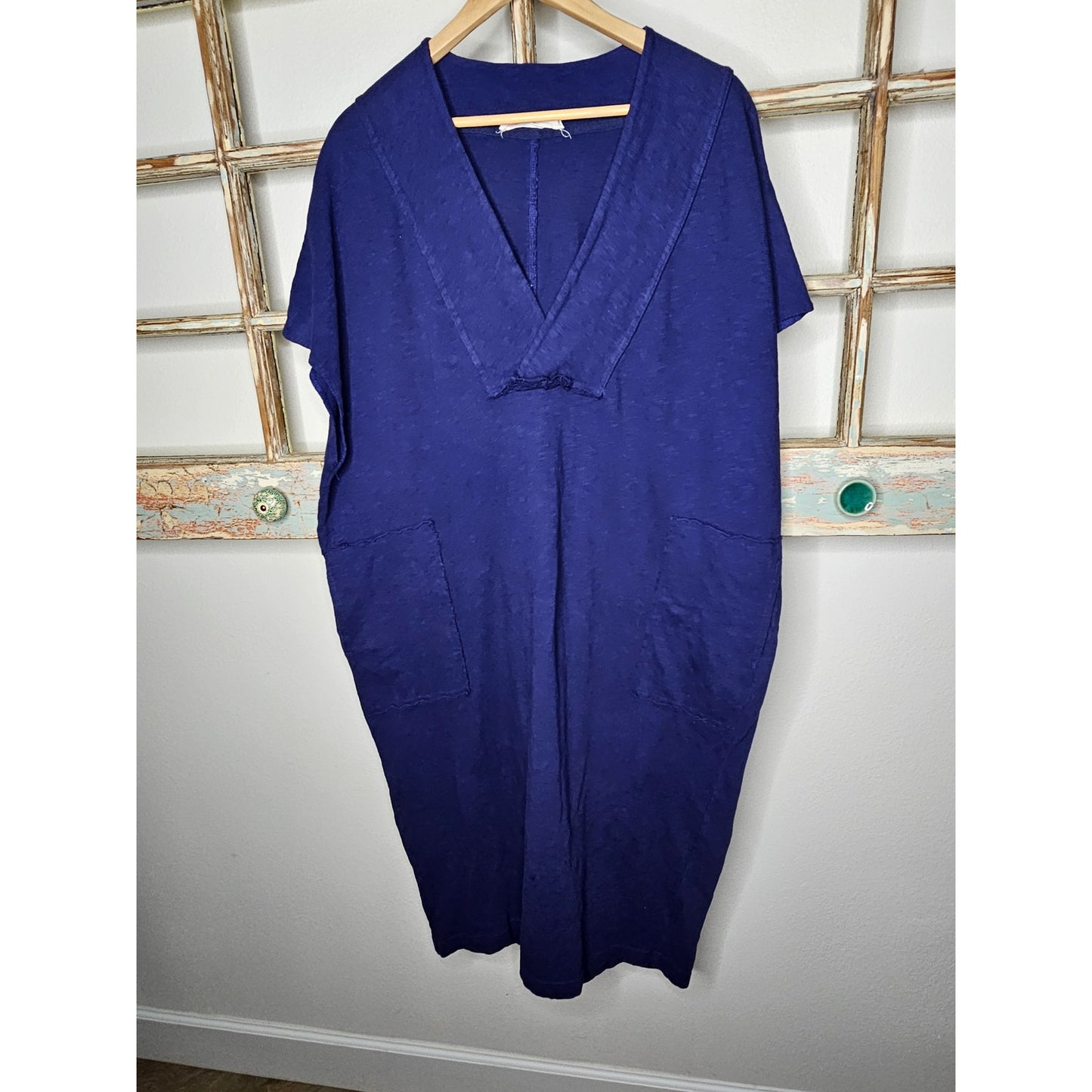 Free People Beach Royal Violet Blue Dress ladies Oversized Small