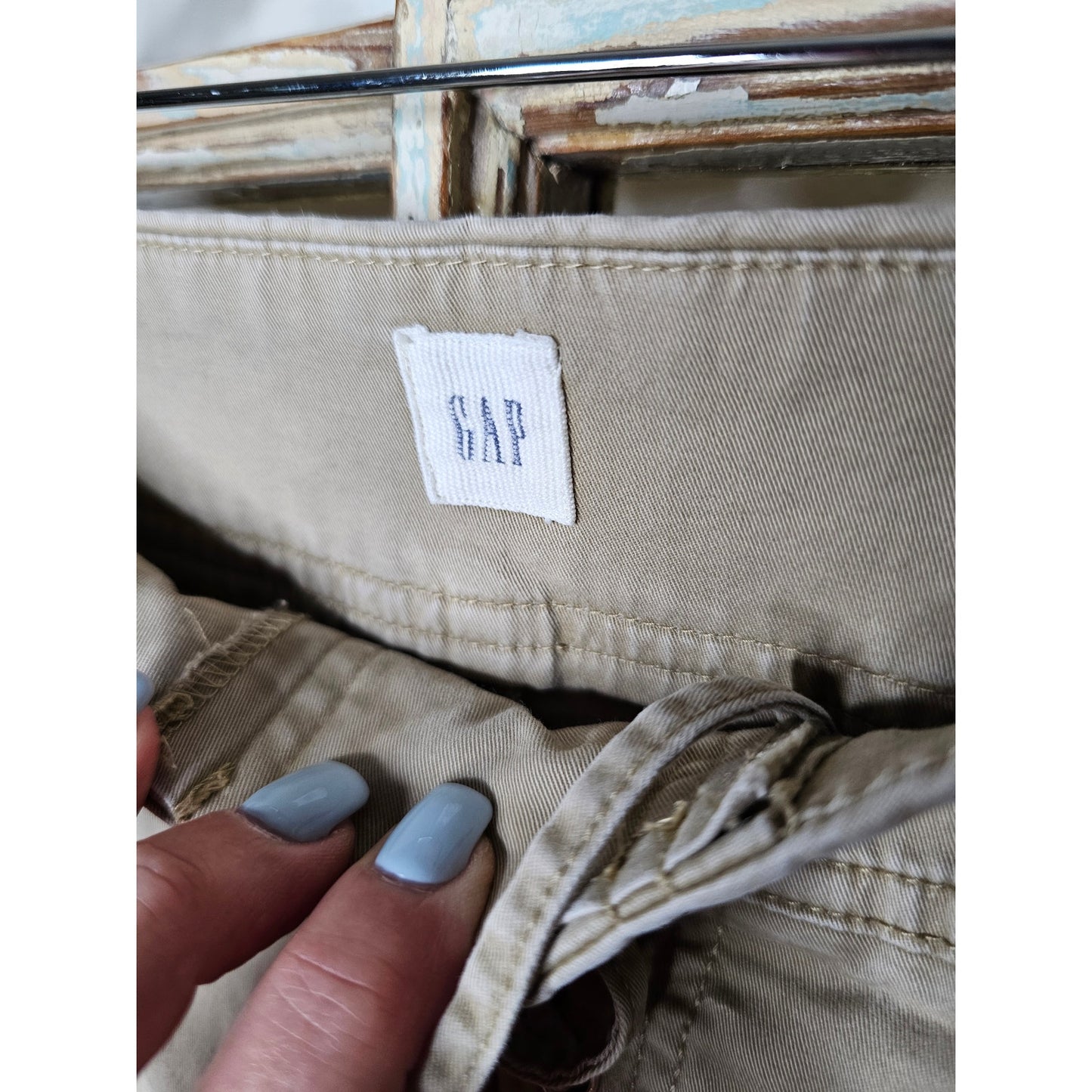 Vintage Gap Khaki Lace Up Pants Ladies size 12