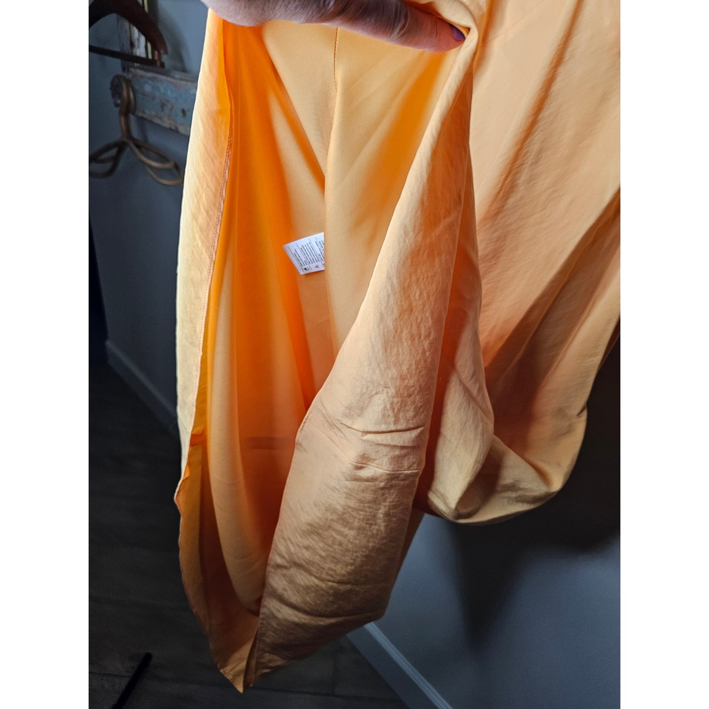NWT VINCE Cloque lined Midi Dress In Sherbert ladies size Small
