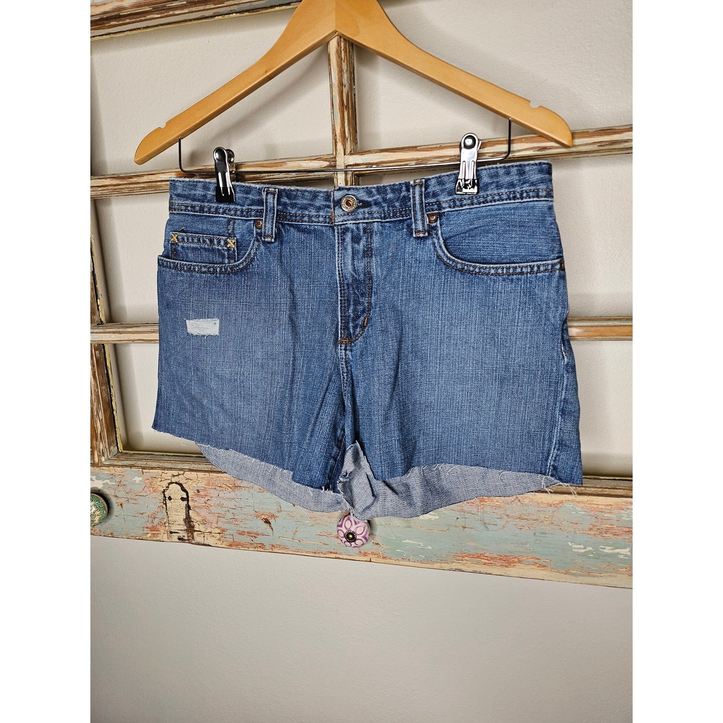 Ralph Lauren Blue Medium Wash Denim Shorts Size 6