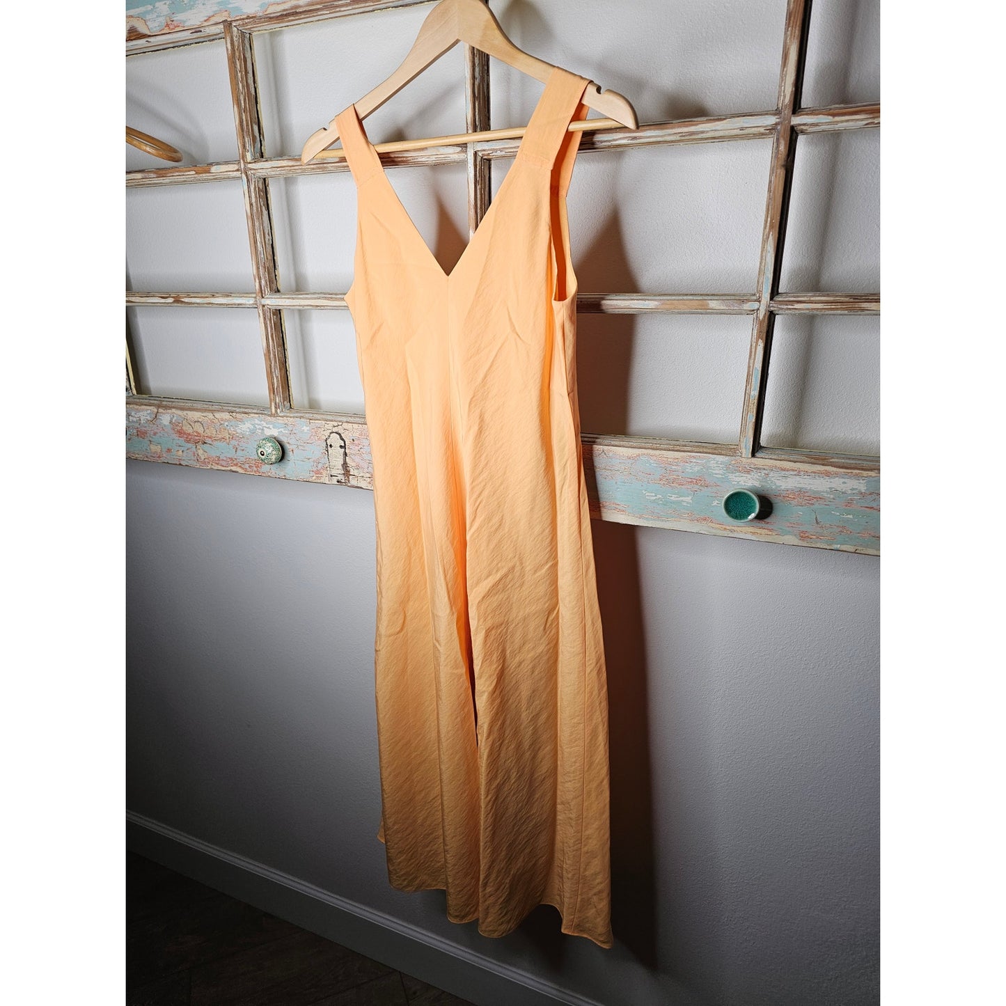 NWT VINCE Cloque lined Midi Dress In Sherbert ladies size Small