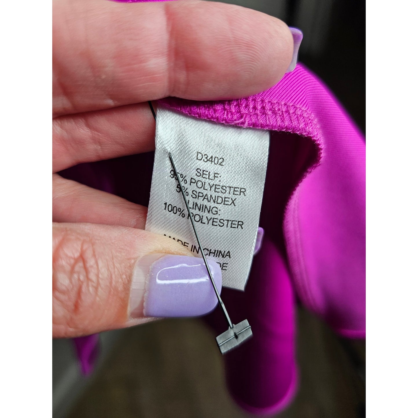 NWT Neiman Marcus Magenta Bateau Neckline Mini Dress Size Large
